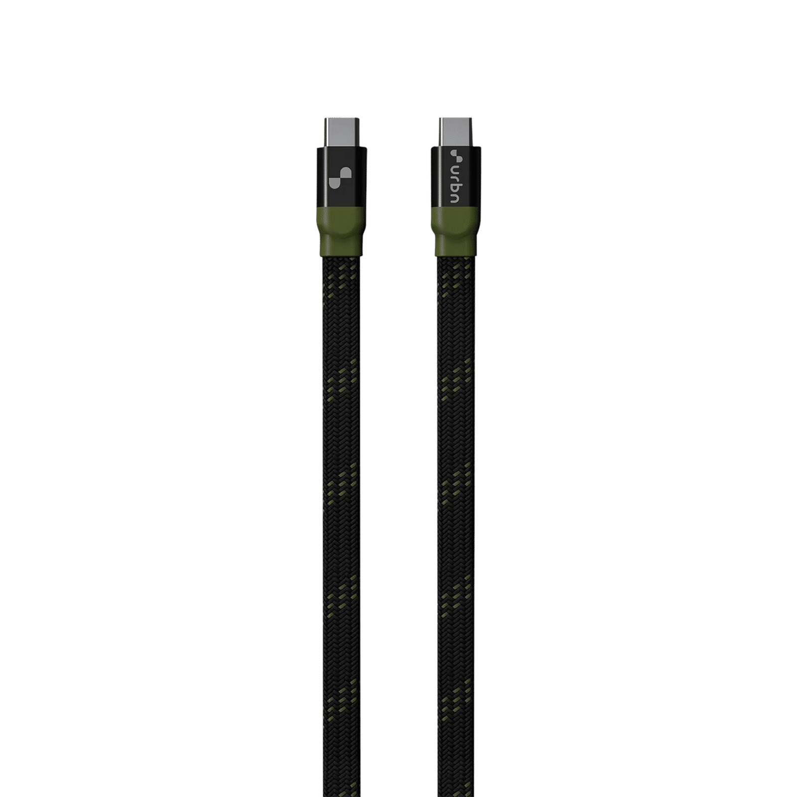 urbn Type C to Type C 3.9 Feet (1.2M) Cable (Nylon Braided, Camo Black) urbn Type C to Type C 3.9 Feet (1.2M) Cable (Nylon Braided, Camo Black)_1