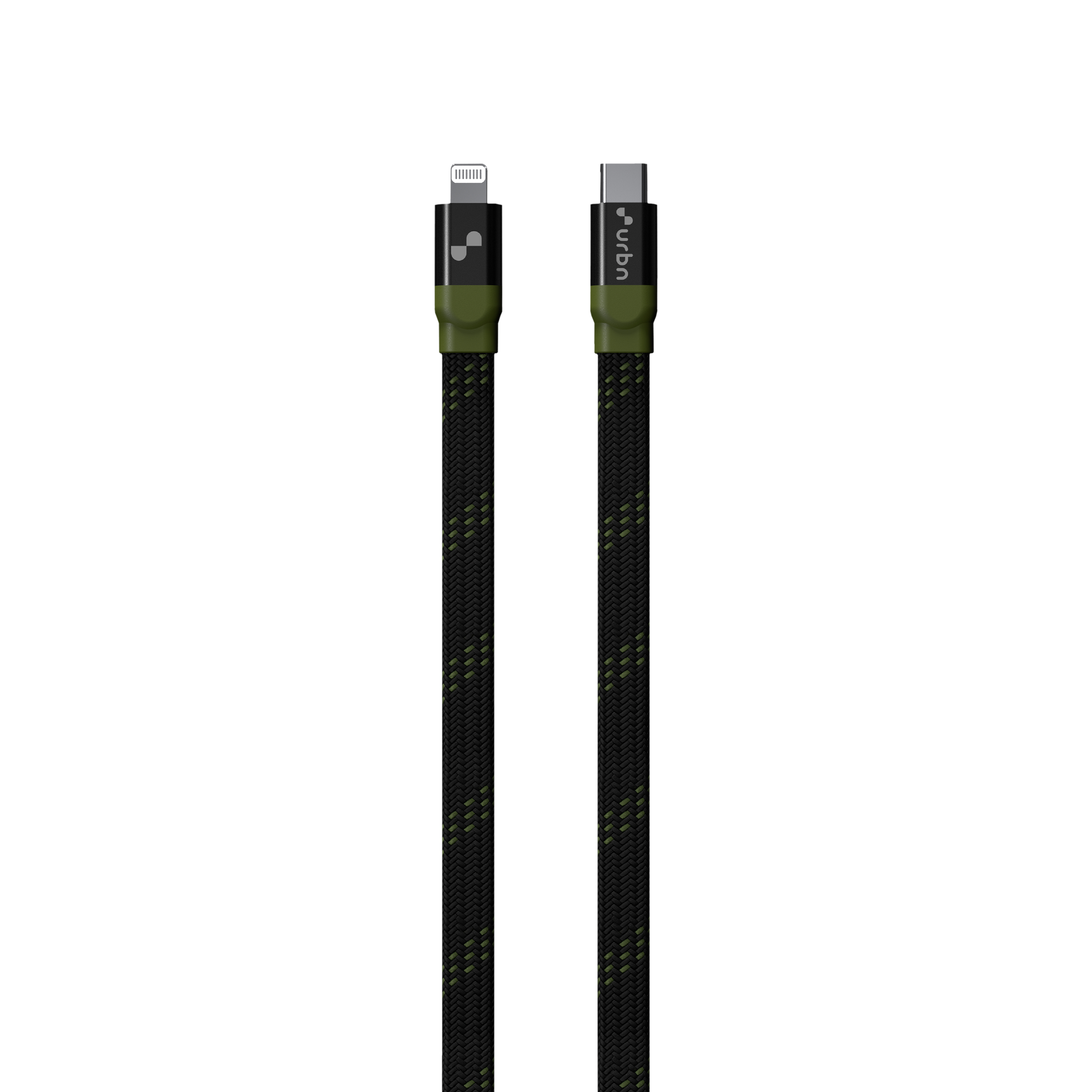 urbn Type C to Lightning 3.9 Feet (1.2M) Cable (Nylon Braided, Camo Black) urbn Type C to Lightning 3.9 Feet (1.2M) Cable (Nylon Braided, Camo Black)_1