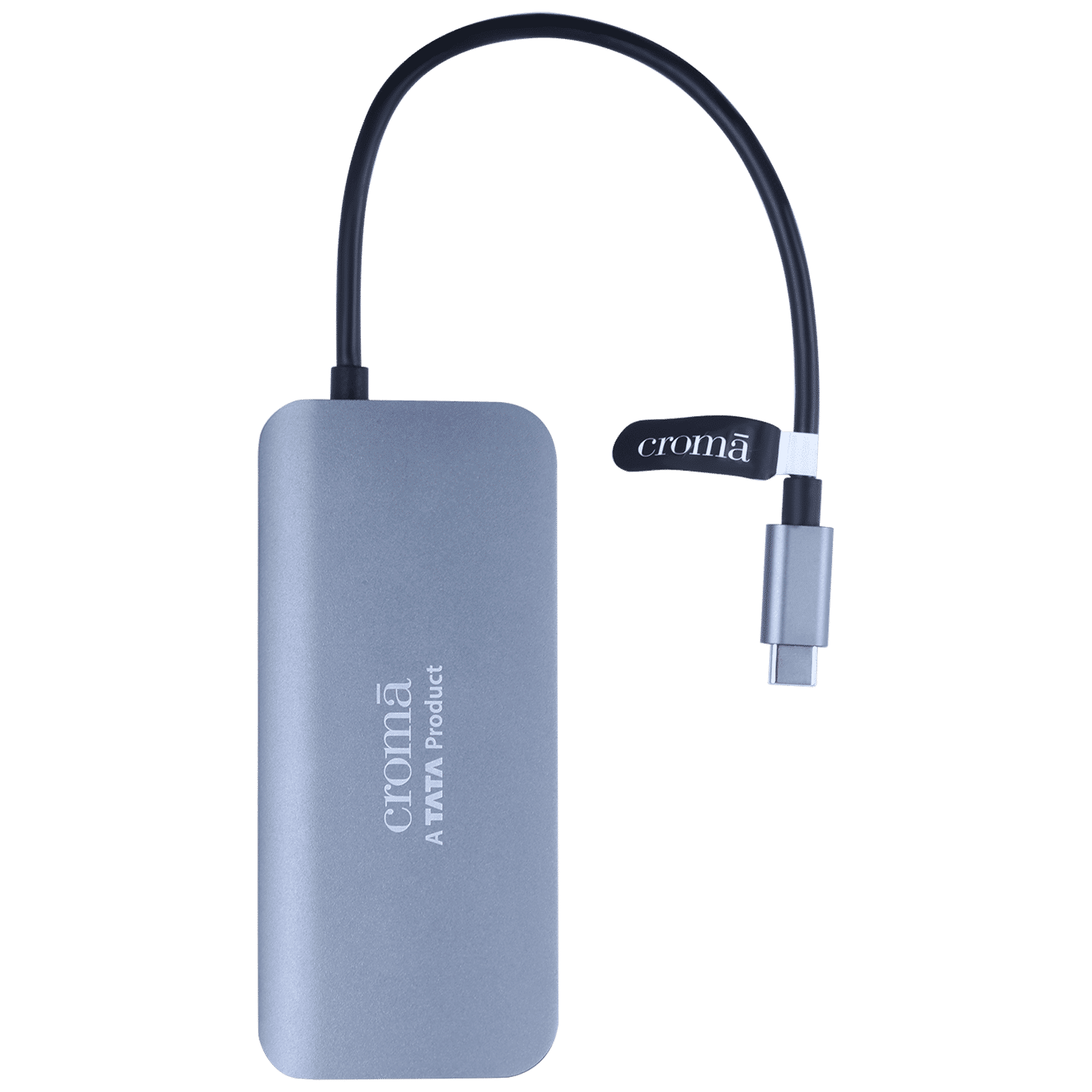 Croma USB 3.0 Type C to USB 3.0 Type C, USB 3.0 Type A, RJ45, HDMI Type A Multi-Port Hub (5 Gbps Data Transfer Rate, Grey) Croma USB 3.0 Type C to USB 3.0 Type C, USB 3.0 Type A, RJ45, HDMI Type A Multi-Port Hub (5 Gbps Data Transfer Rate, Grey)_1