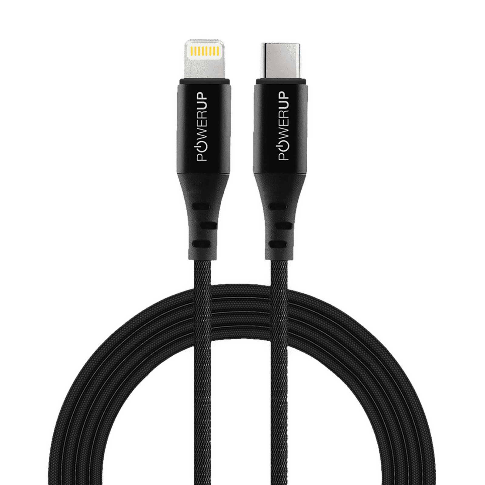 POWERUP Type C to Lightning 4.92 Feet (1.5M) Cable (Fast Charge and Data Sync, Black)_3