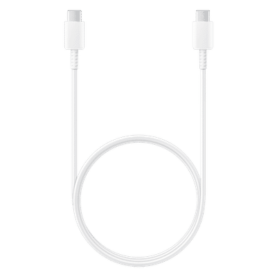 SAMSUNG Type C to Type C 3.2 Feet (1M) Cable (2 Mbps Data Speed, White)