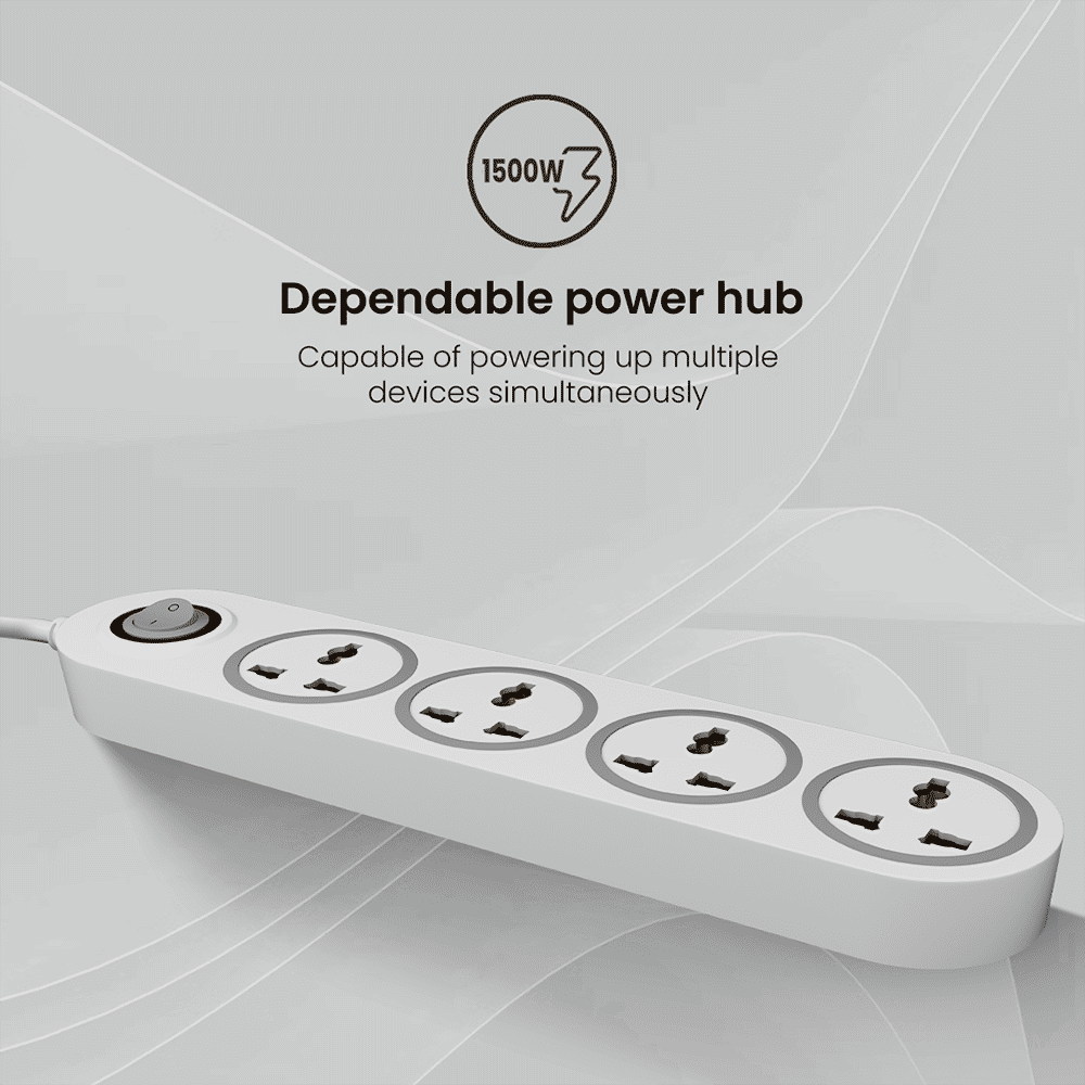 Crompton Powerbox Alpha WX 6 Amps 4 Sockets Extention Board (2 Meters, Single Power Switch, LEDPBALPHAWX, White) Crompton Powerbox Alpha WX 6 Amps 4 Sockets Extention Board (2 Meters, Single Power Switch, LEDPBALPHAWX, White)_4