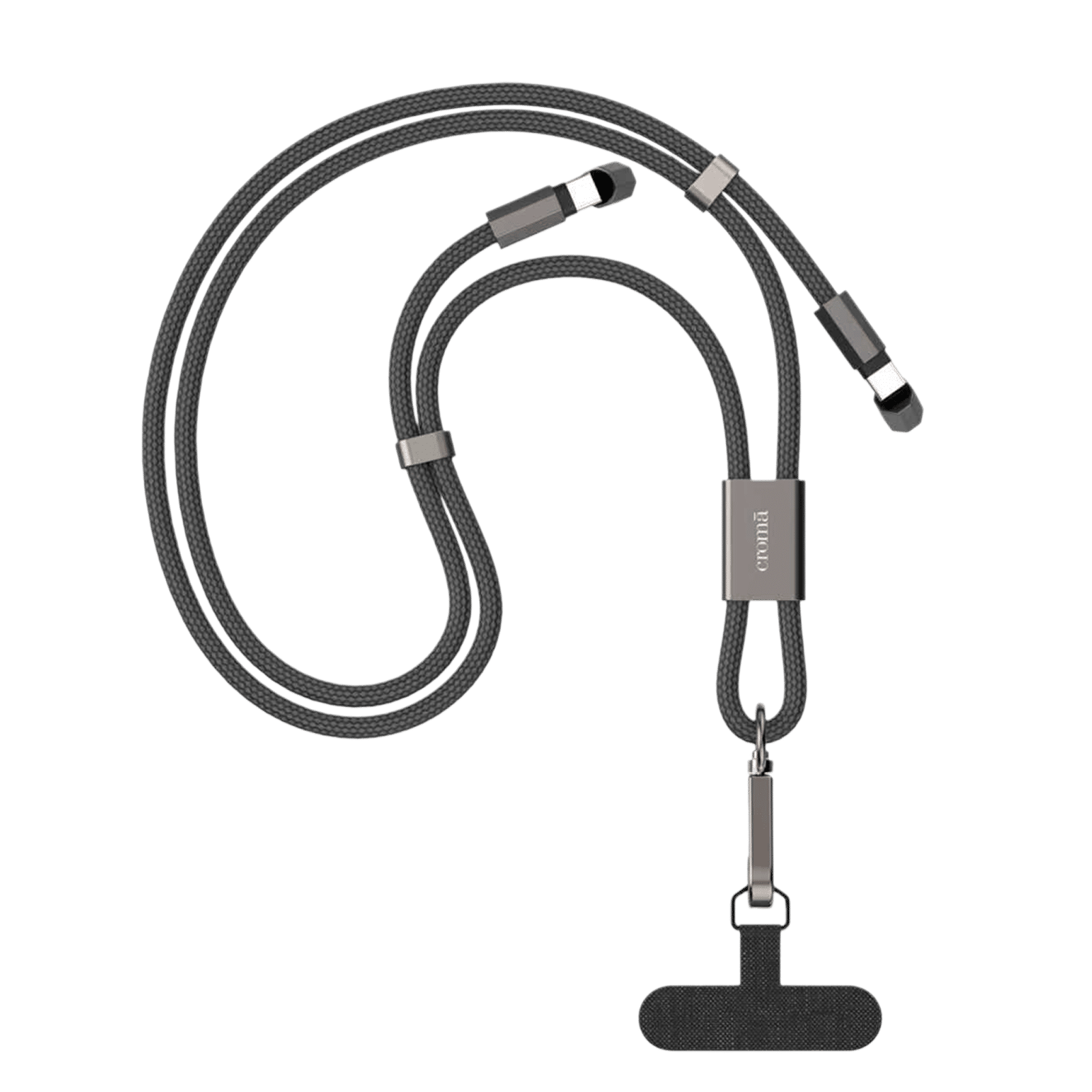 Croma Type C to Type C 4.92 Feet (1.5M) Lanyard Cable (Nylon Braided, Black)_1