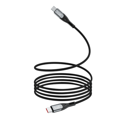 boAt Type C to Type C 3.9 Feet (1.2M) Cable (Nylon Braided, Carbon Black)