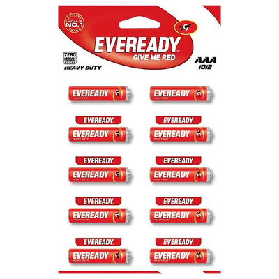 EVEREADY 1012 Carbon Zinc AAA Battery (Pack of 10)