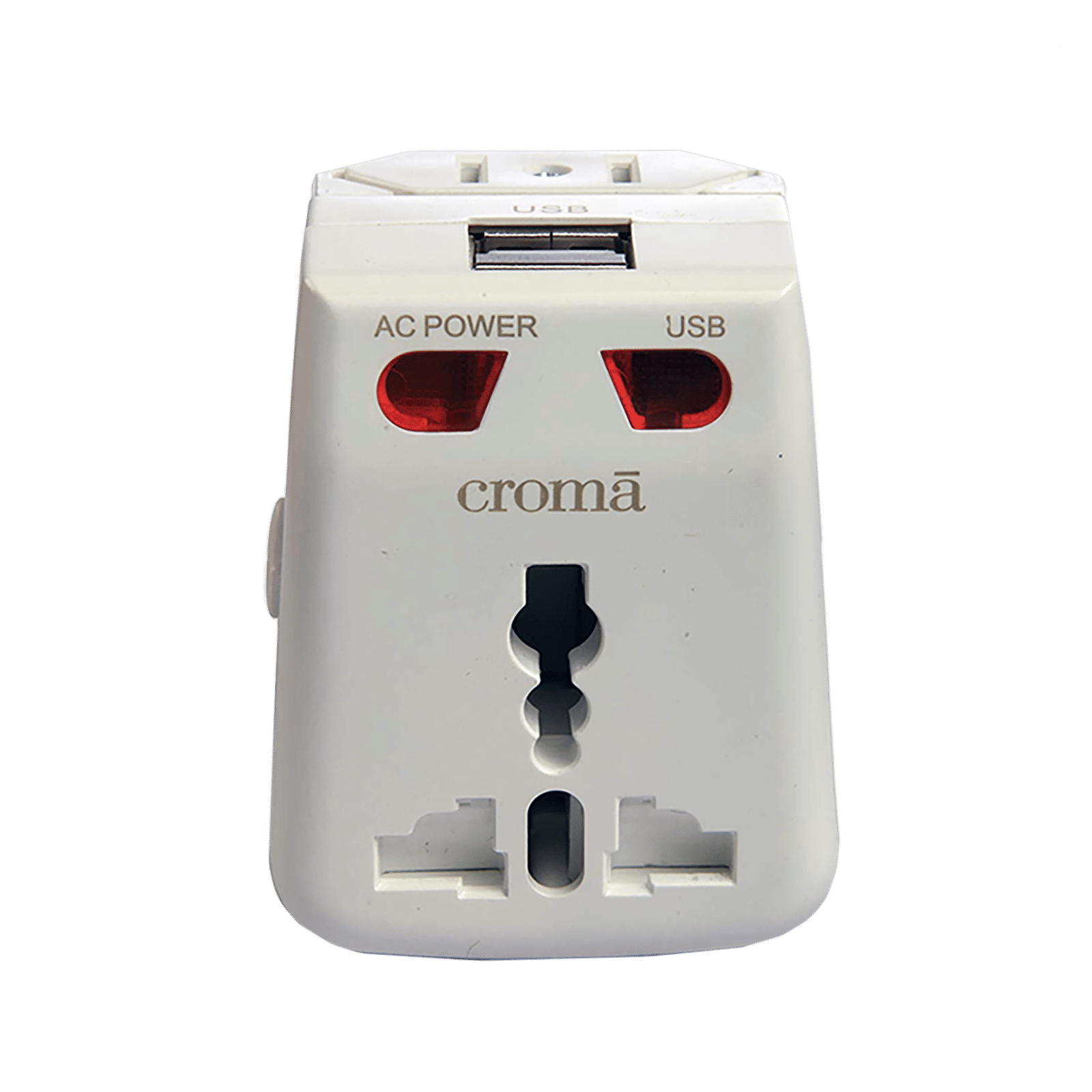 Croma Type A 2-Port Charger (Adapter Only, LED Indicator, White) Croma Type A 2-Port Charger (Adapter Only, LED Indicator, White)_2