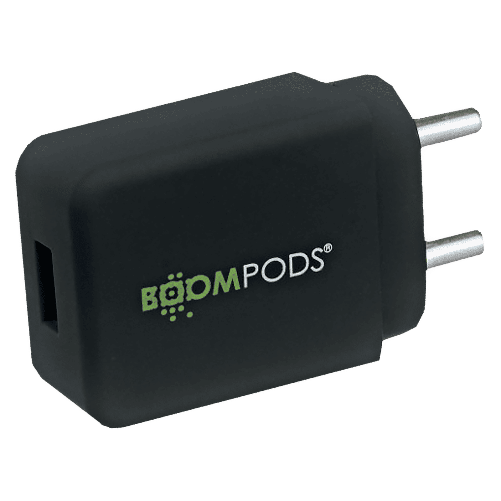 Boompods Type A Fast Charger (Adapter Only, Support QC Charging, Black)_1