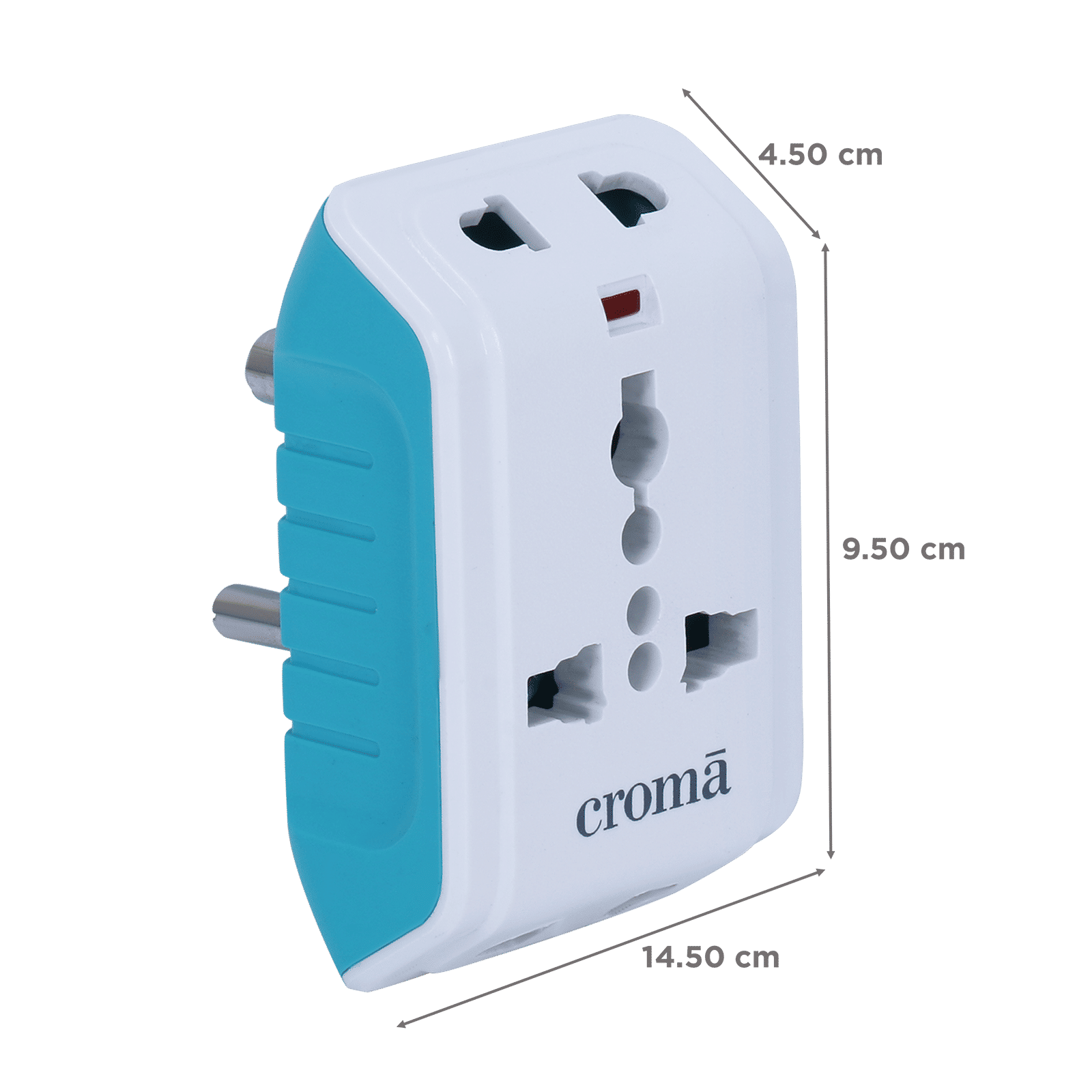 Croma CRSP3SPSPA264301 6 Amps 3 Way Multiplug (Built-in Surge Protection, White)_2