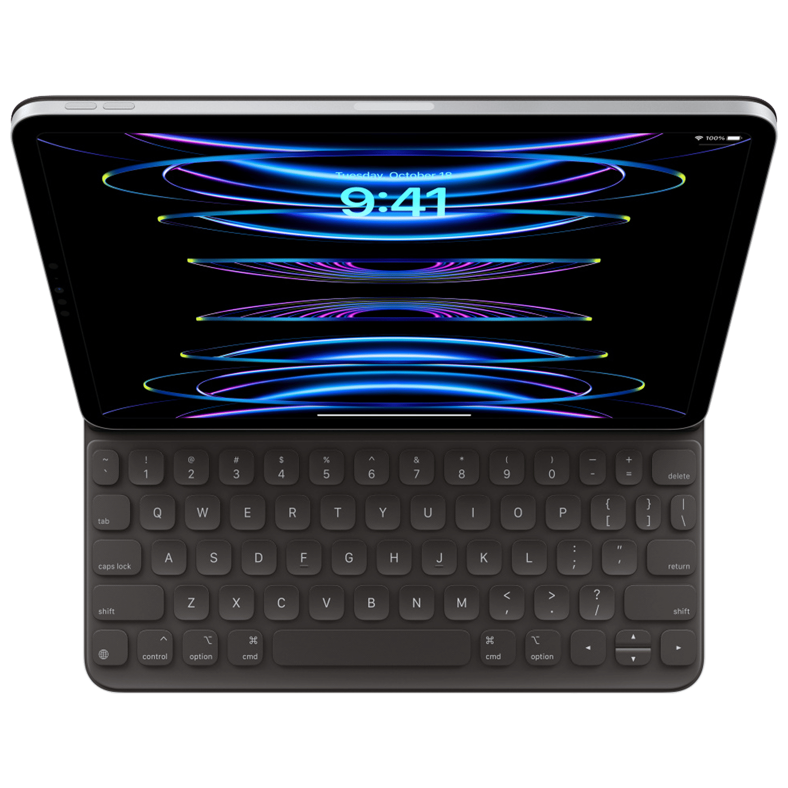 Apple Wireless Smart Keyboard for iPad Pro 11 Inch (4th Gen), iPad Air (5th Gen) with Convenient Viewing Angles (Black)_2