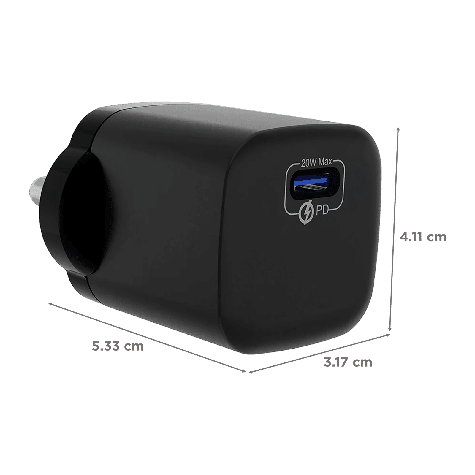 urbn GaN Pro 20W Type C Fast Charger (Adapter Only, GaN Technology, Black) urbn GaN Pro 20W Type C Fast Charger (Adapter Only, GaN Technology, Black)_2