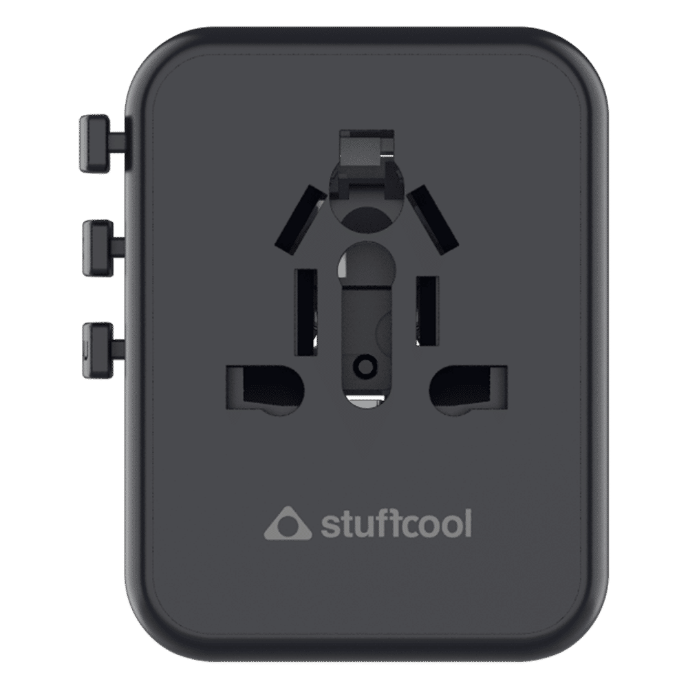 stuffcool Jetset 20W Type A & Type C 2-Port World Travel Adapter (Adapter Only, Quick Charge 3.0, Grey)_5