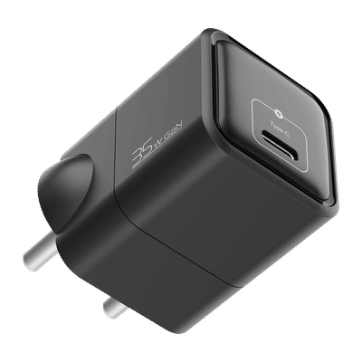 Croma 35W Type C GaN Charger (Adapter Only, Black)
