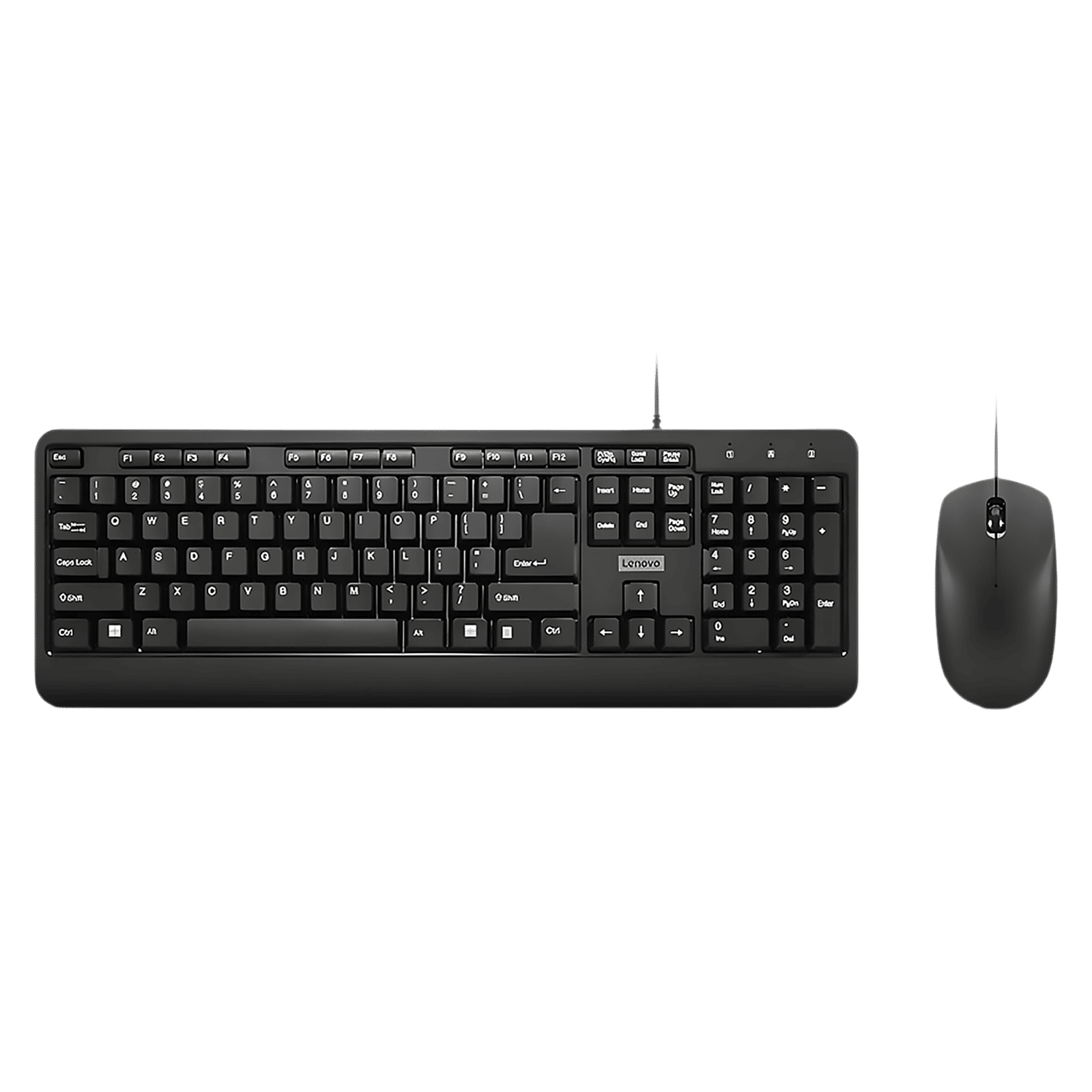 Lenovo 160 Wired Keyboard & Mouse Combo (104 Keys, 1600 DPI, LED Indicators, Black)_1