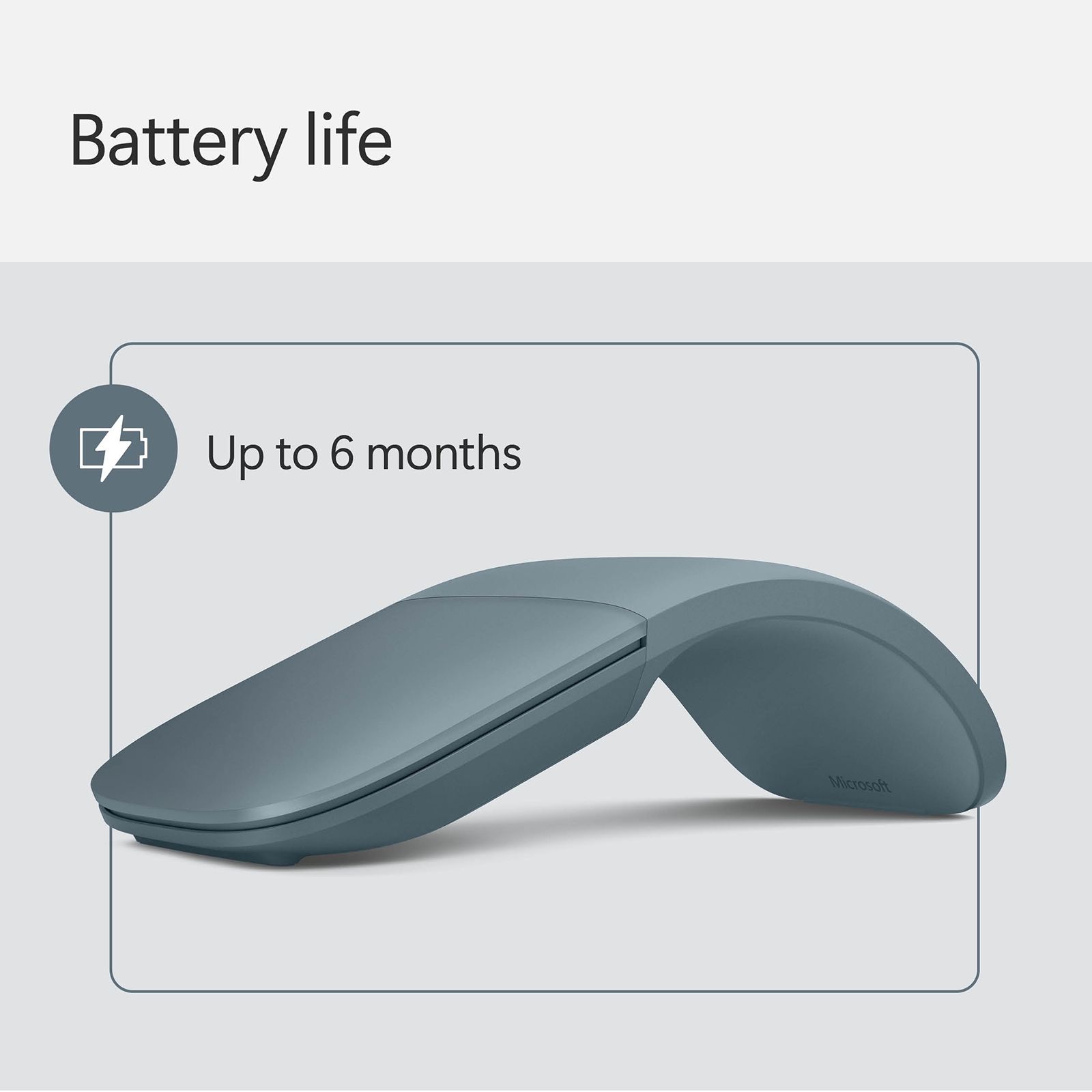 Microsoft Surface Arc Bluetooth Wireless Laser Mouse with Touch Scroll Plane (Vertically & Horizontally Scrolling, Ocean) Microsoft Surface Arc Bluetooth Wireless Laser Mouse with Touch Scroll Plane (Vertically & Horizontally Scrolling, Ocean)_6