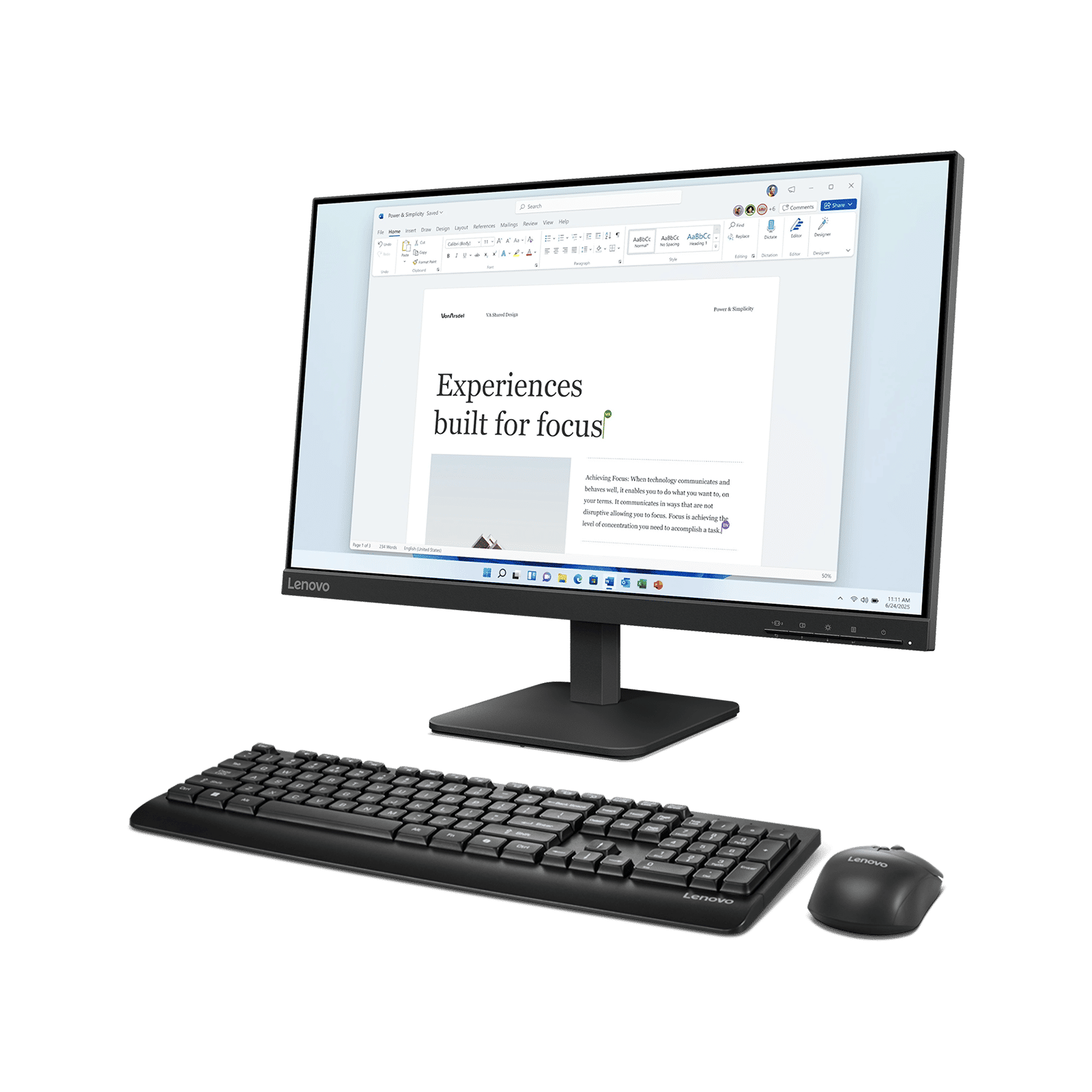 Lenovo 210 USB A Wireless Keyboard & Mouse Combo (104 Keys, 1600DPI Adjustable, Ambidextrous, Black)_4