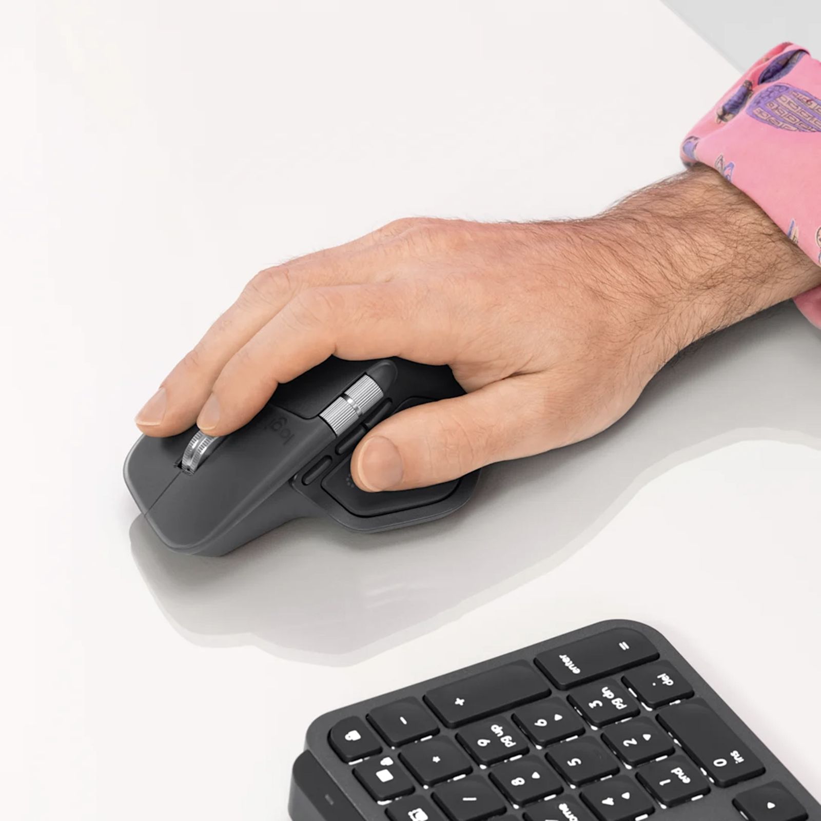 Logitech MX Master 4 Rechargeable Bluetooth 5.1 Wireless Optical Performance Mouse with Thumb Wheel (8000 DPI Adjustable, MagSpeed Scroll Wheel, Graphite) Logitech MX Master 4 Rechargeable Bluetooth 5.1 Wireless Optical Performance Mouse with Thumb Wheel (8000 DPI Adjustable, MagSpeed Scroll Wheel, Graphite)_8