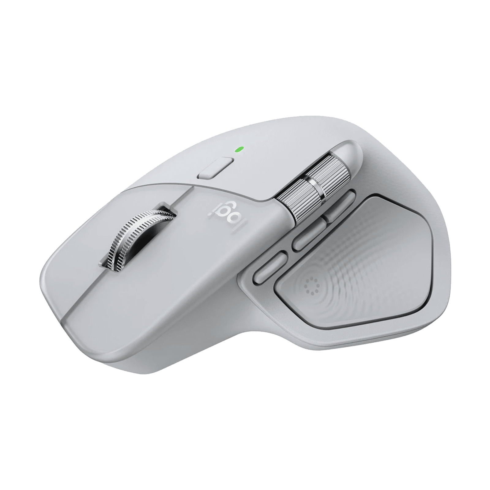 Logitech MX Master 4 Rechargeable Bluetooth 5.1 Wireless Optical Performance Mouse with Thumb Wheel (8000 DPI Adjustable, MagSpeed Scroll Wheel, Pale Grey) Logitech MX Master 4 Rechargeable Bluetooth 5.1 Wireless Optical Performance Mouse with Thumb Wheel (8000 DPI Adjustable, MagSpeed Scroll Wheel, Pale Grey)_4