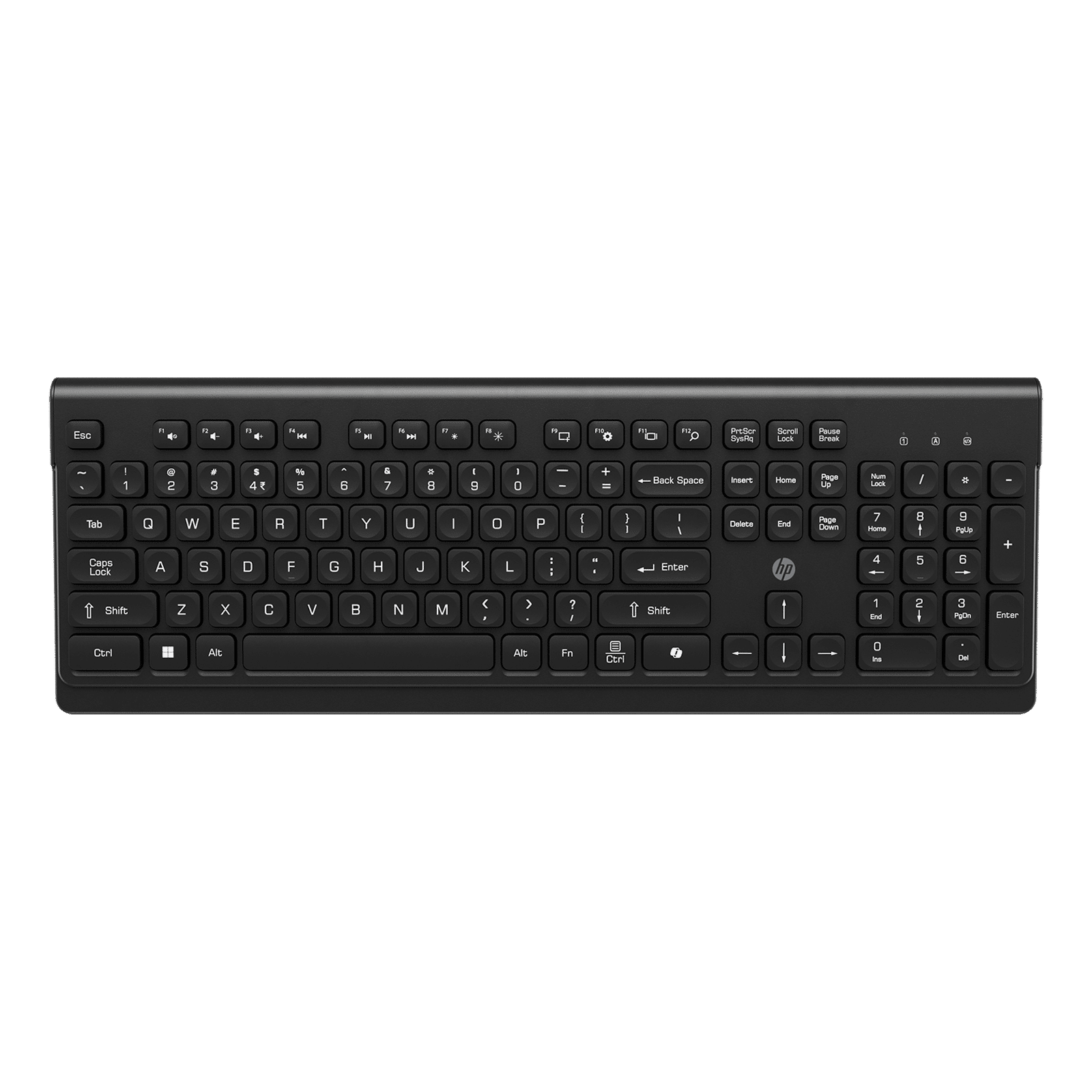 HP 110 2.4GHz Wireless Keyboard with Battery Indicator (Caps Lock, Black)_1