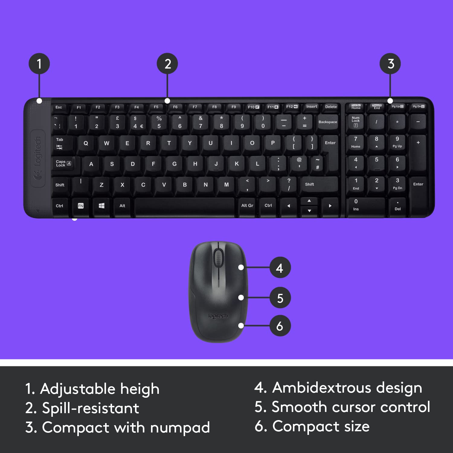 logitech MK220 Wireless Keyboard & Mouse Combo (Upto 5 Million Keystrokes, Black) logitech MK220 Wireless Keyboard & Mouse Combo (Upto 5 Million Keystrokes, Black)_8