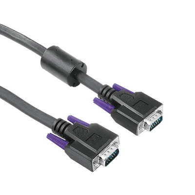 Hama VGA to VGA Port Video Connecting Cable
                      (Double Shielded, Black)