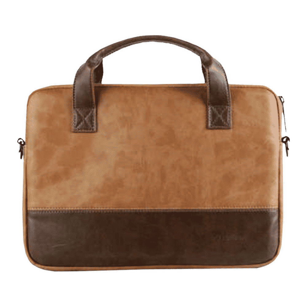 stuffcool Lush Faux Leather Laptop Sling Bag for 14 Inch Laptop (Detachable & Adjustable Shoulder Strap, Brown)_7