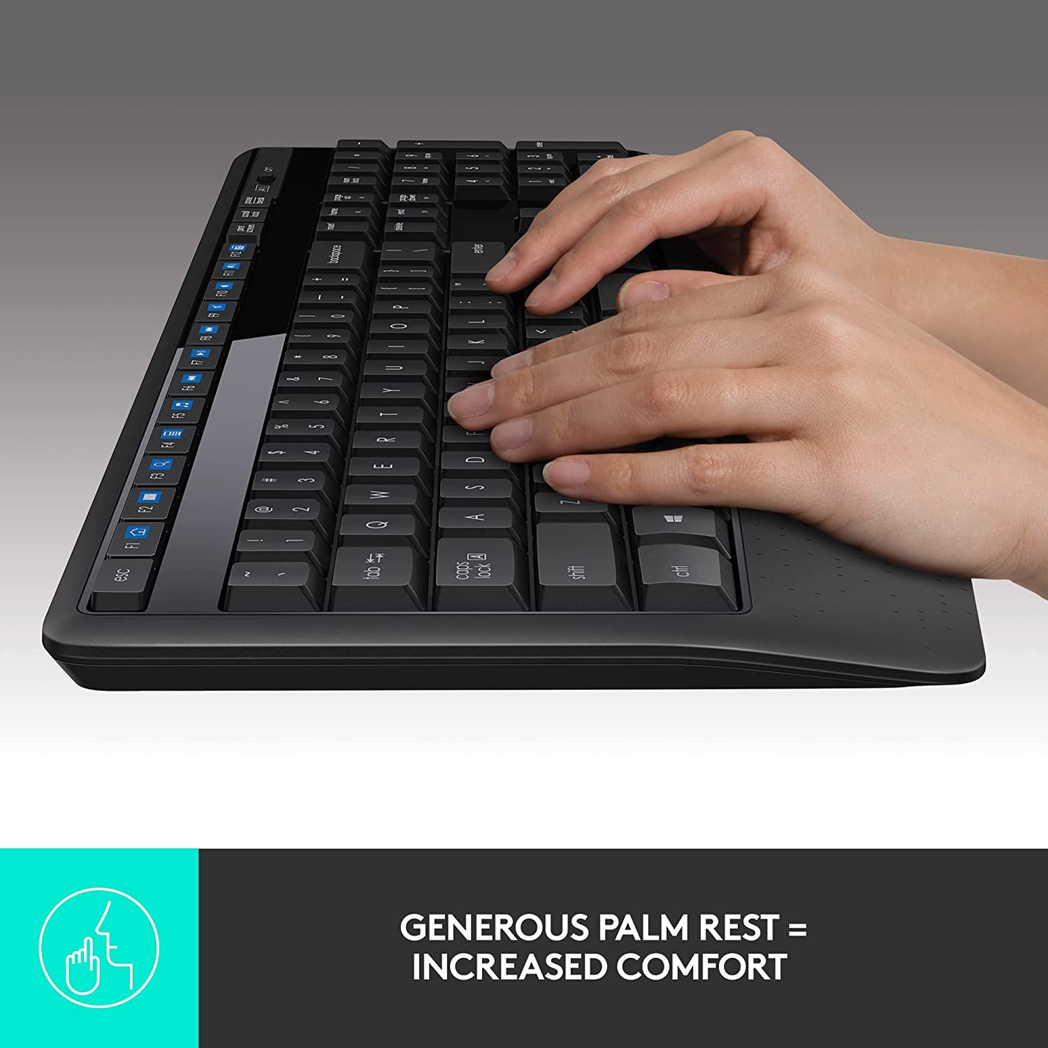 logitech MK345 Wireless Keyboard & Mouse Combo (1000 DPI, Spill Resistant, Black)_13