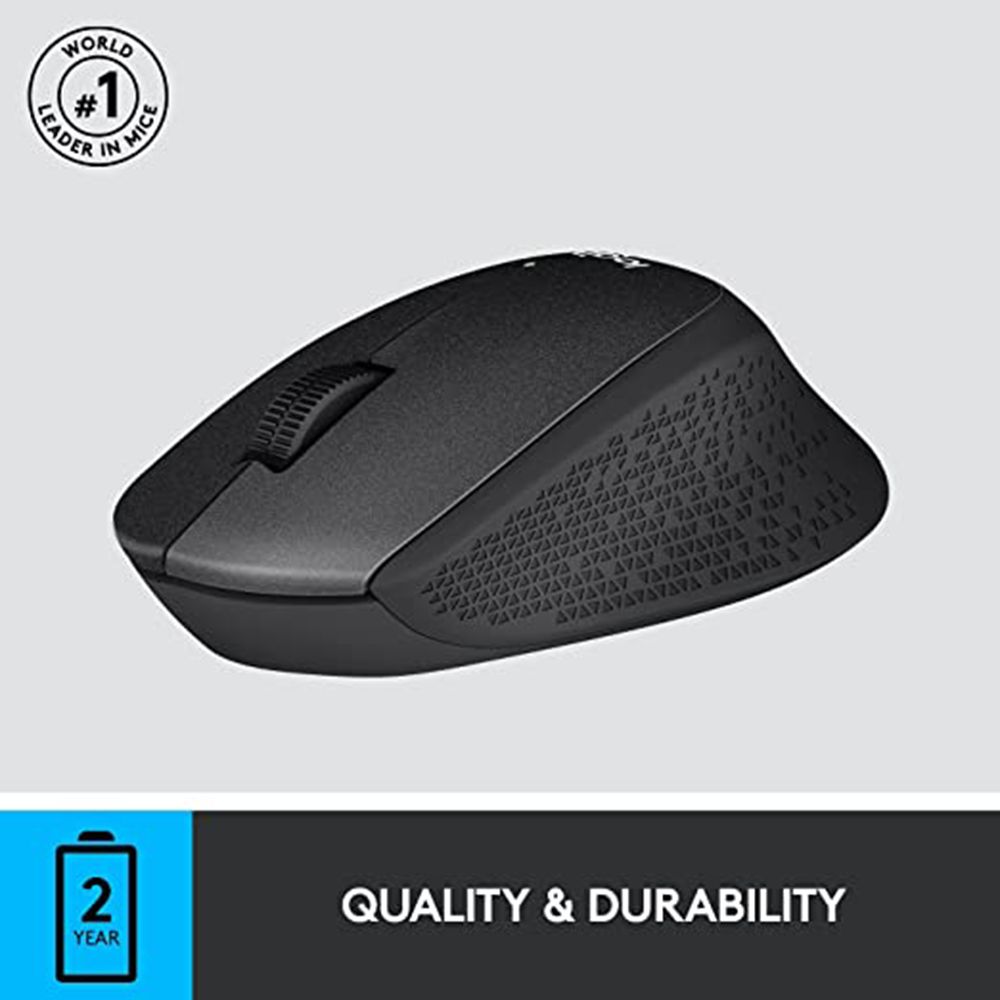 logitech M331 Plus 2.4GHz Wireless Optical Mouse with Silent Click Buttons (1000 DPI, Plug & Play, Black)_8