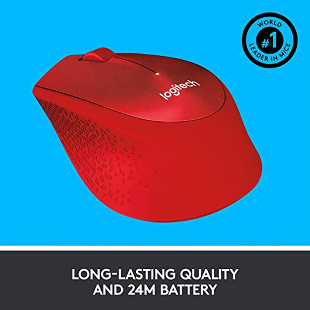 logitech M331 Plus Wireless Optical Mouse with Silent Click Buttons (1000 DPI, Plug & Play, Red)_6