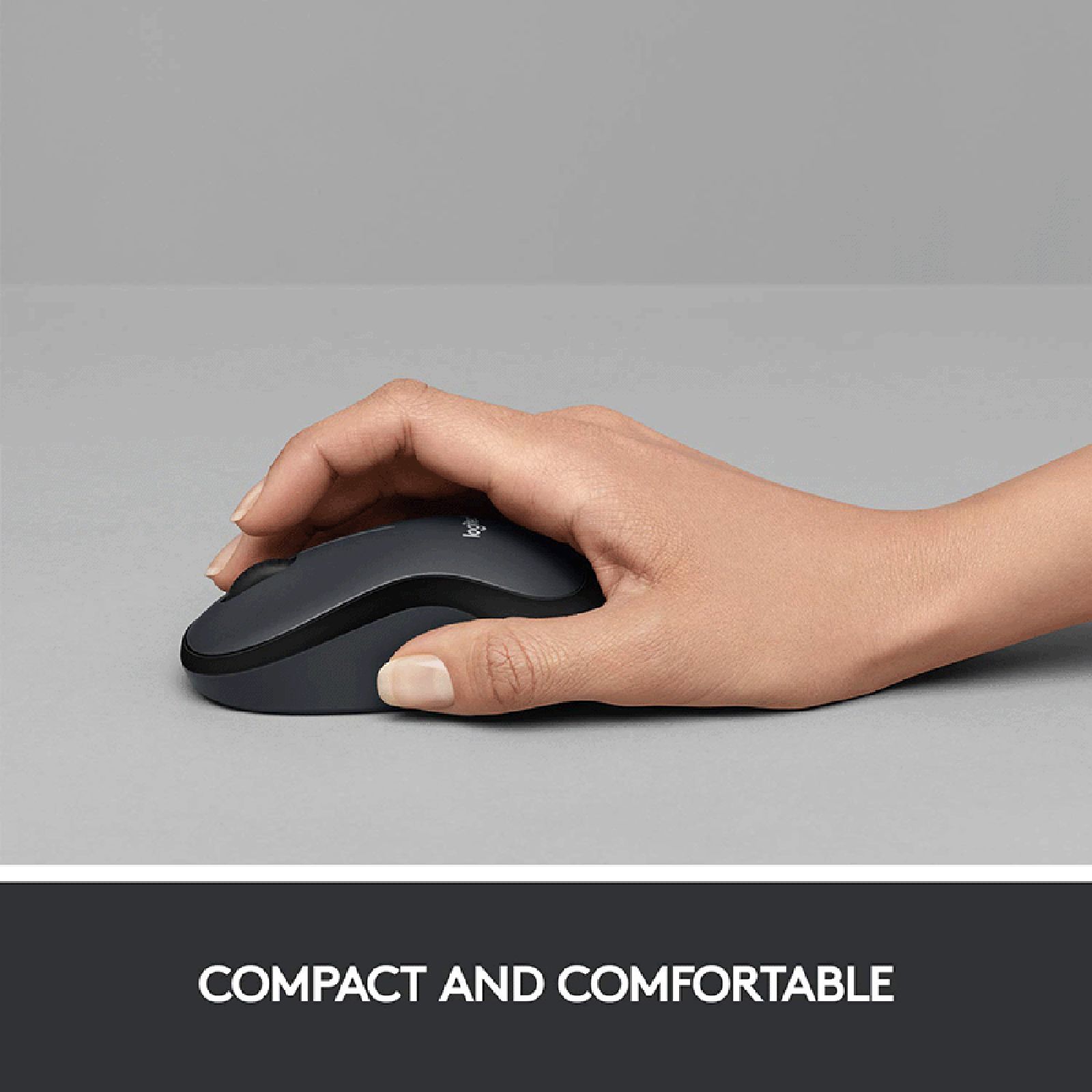 logitech M221 Wireless Optical Mouse with Silent Click Buttons (1000 DPI, Ambidextrous Design, Black)_8