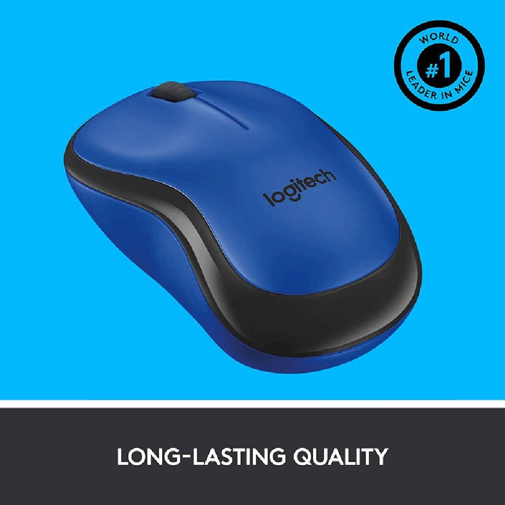 logitech M221 Wireless Optical Mouse with Silent Click Buttons (1000 DPI, Plug & Play, Blue)_7