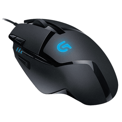 logitech G402 Wired Optical Gaming Mouse
                      (4000 DPI Adjustable, Fusion Engine Hybrid Sensor,
                      Black)