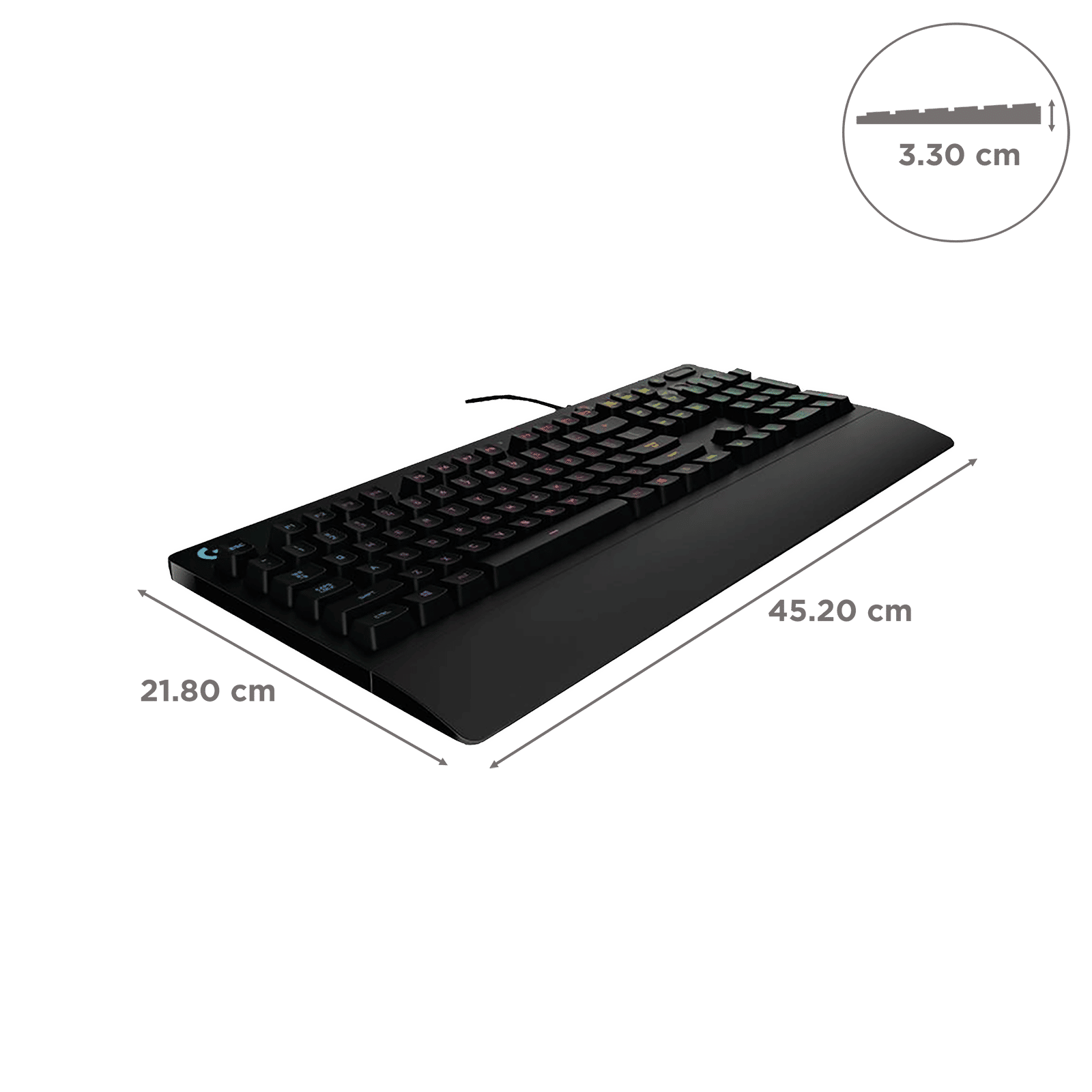 logitech G213 Prodigy Wired Gaming Keyboard with Backlit Keys (Spill Resistant, Black) logitech G213 Prodigy Wired Gaming Keyboard with Backlit Keys (Spill Resistant, Black)_3