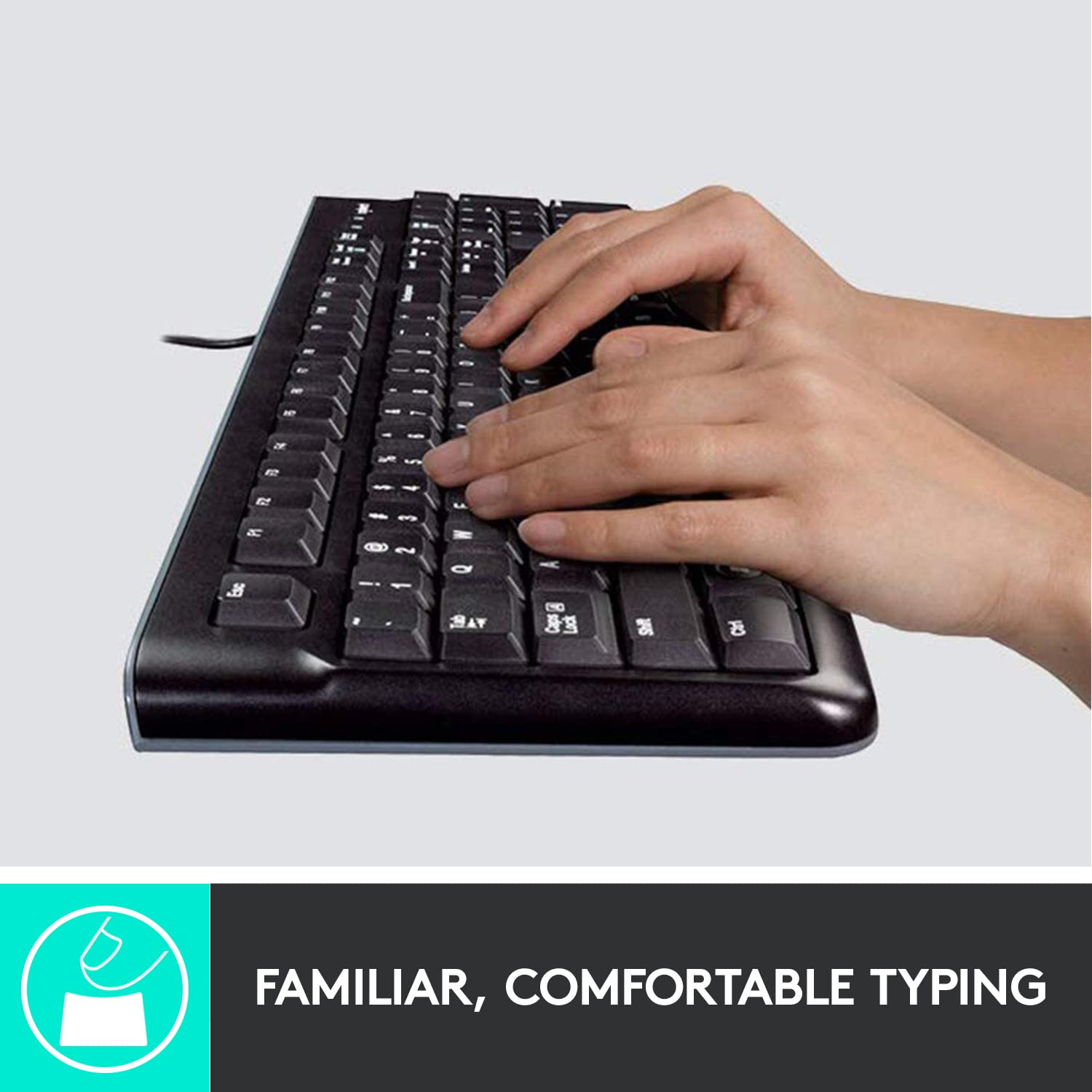 logitech MK120 Wired Keyboard & Mouse Combo (1000 DPI, Spill Resistant, Black) logitech MK120 Wired Keyboard & Mouse Combo (1000 DPI, Spill Resistant, Black)_4