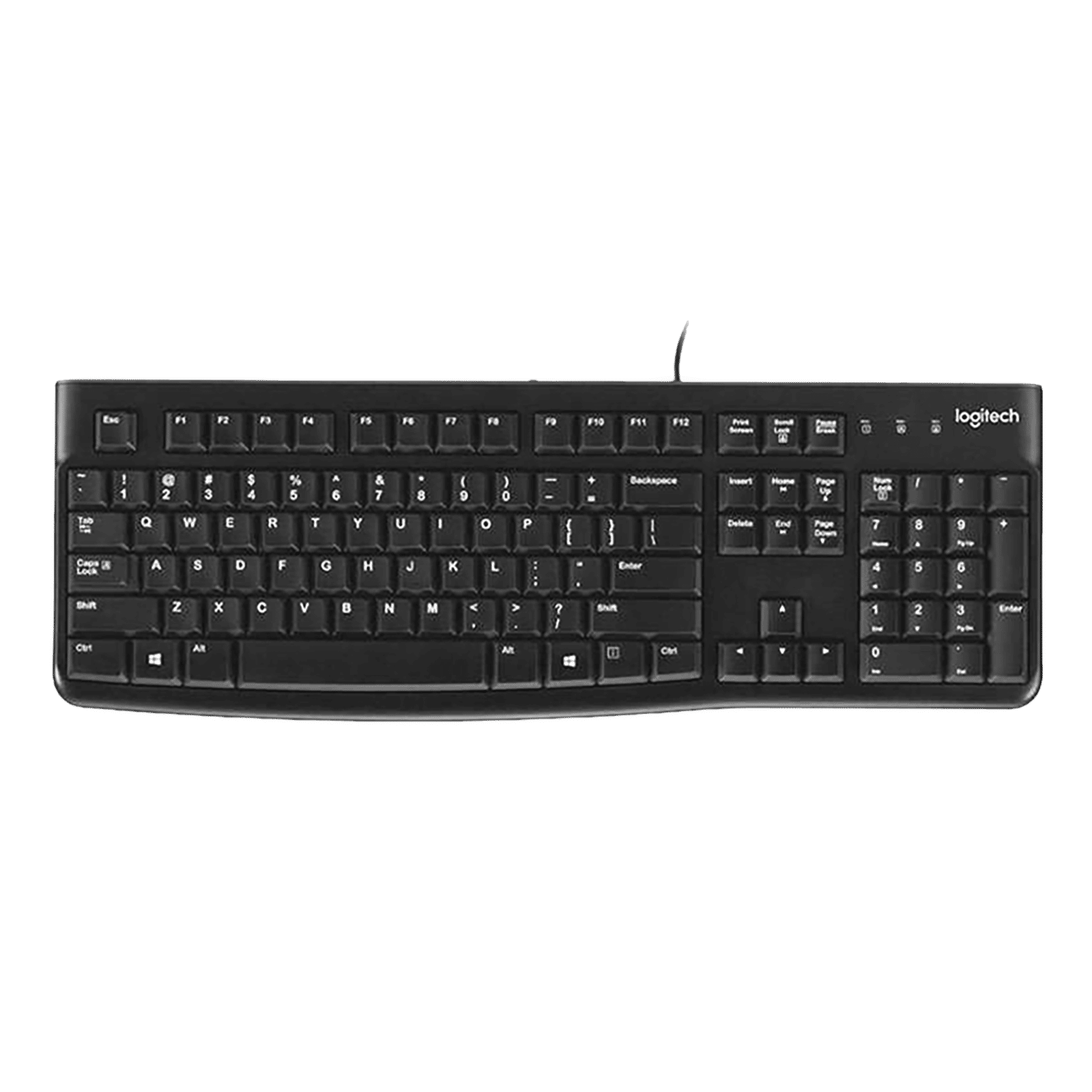 logitech K120 Wired Keyboard with Number Pad (Spill Resistant, Black) logitech K120 Wired Keyboard with Number Pad (Spill Resistant, Black)_1