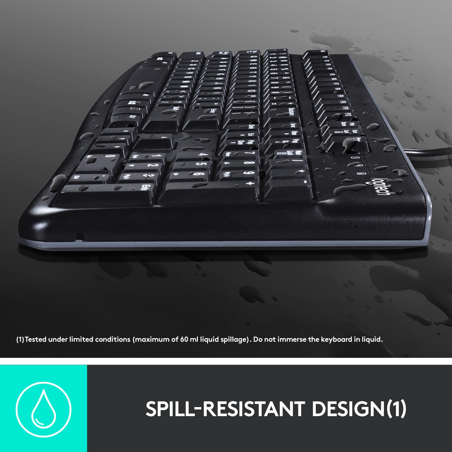 logitech K120 Wired Keyboard with Number Pad (Spill Resistant, Black) logitech K120 Wired Keyboard with Number Pad (Spill Resistant, Black)_8