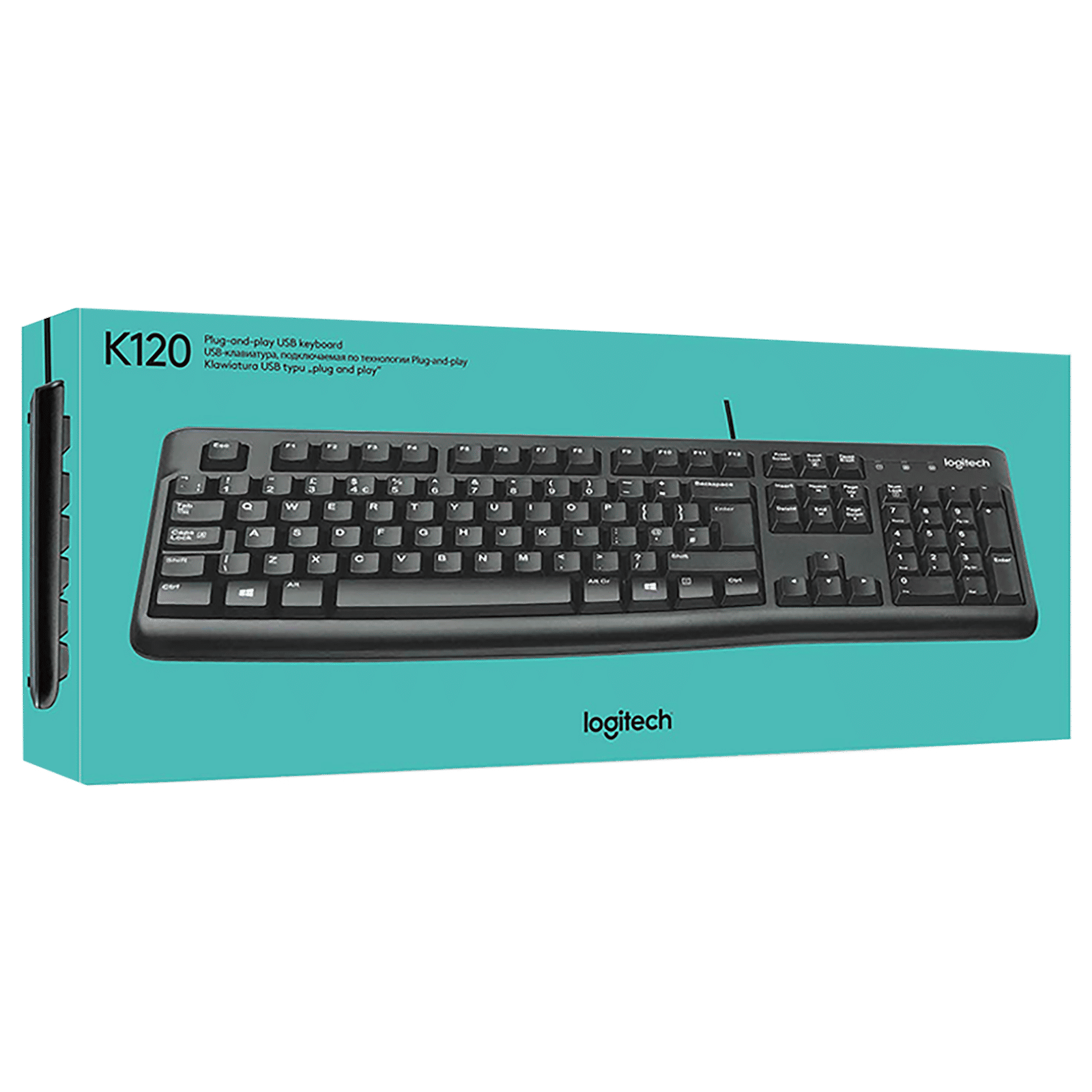 logitech K120 Wired Keyboard with Number Pad (Spill Resistant, Black) logitech K120 Wired Keyboard with Number Pad (Spill Resistant, Black)_6