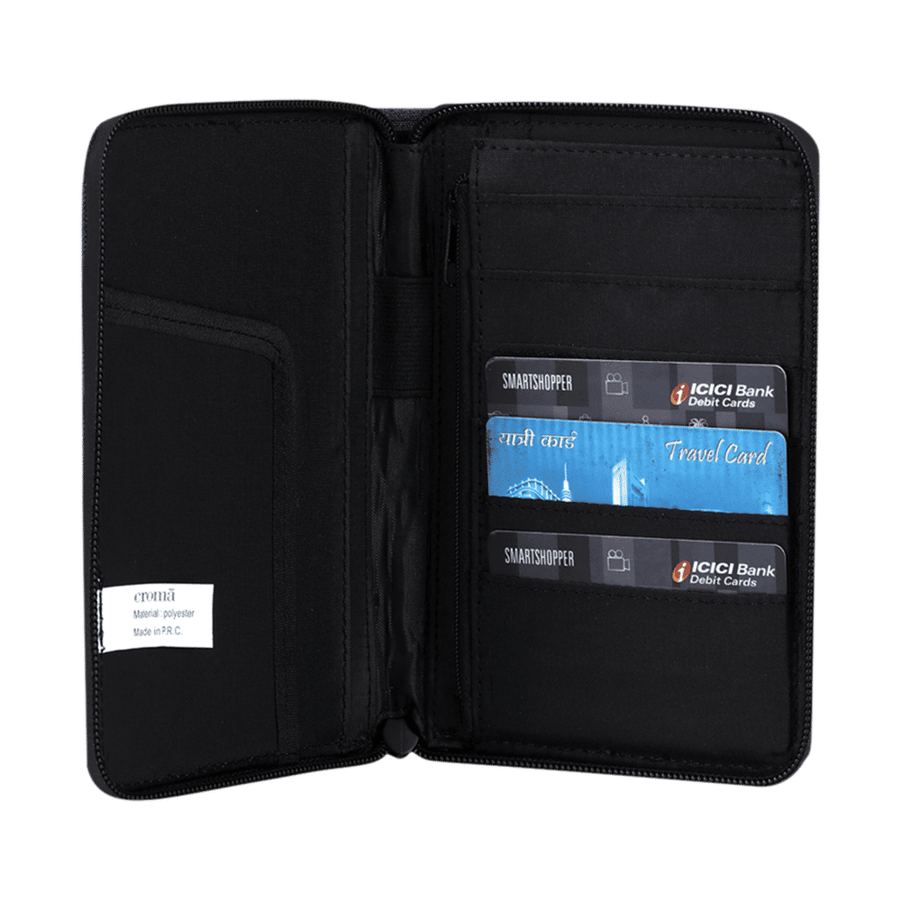 Croma Fabric Travel Organiser Bag ( Blue)_5