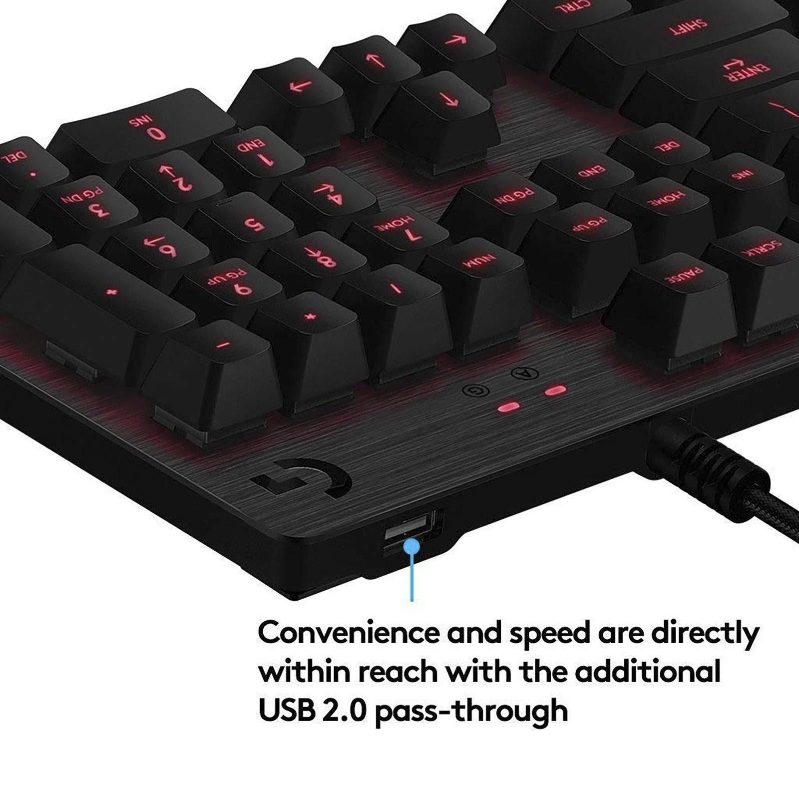 logitech G413 Carbon Wired Gaming Keyboard with Backlit Keys (Romer-G Tactile Mechanical Switches, Black) logitech G413 Carbon Wired Gaming Keyboard with Backlit Keys (Romer-G Tactile Mechanical Switches, Black)_5