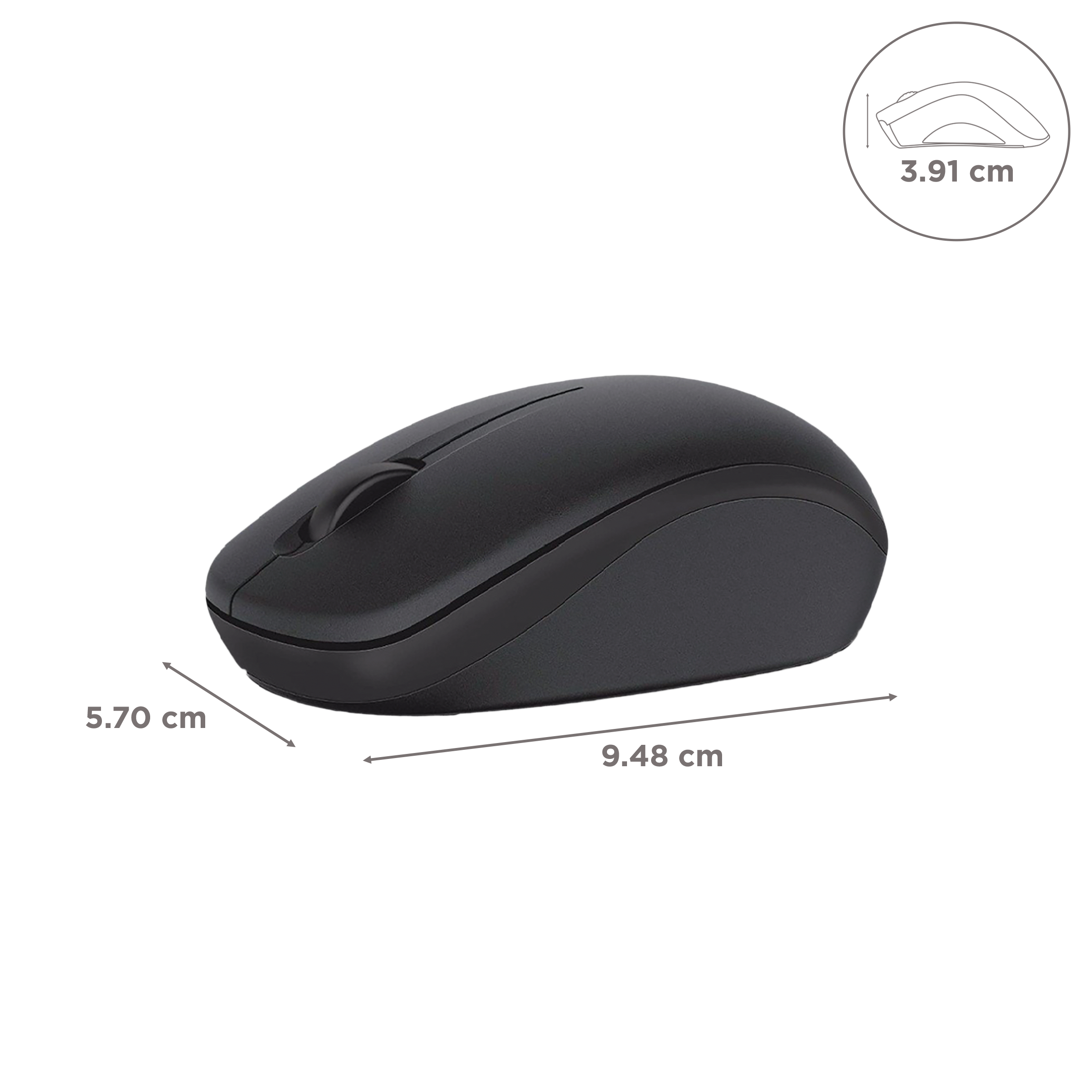 DELL WM126 2.4GHz Wireless Optical Performance Mouse (1000 DPI, Comfortable Design, Black) DELL WM126 2.4GHz Wireless Optical Performance Mouse (1000 DPI, Comfortable Design, Black)_3