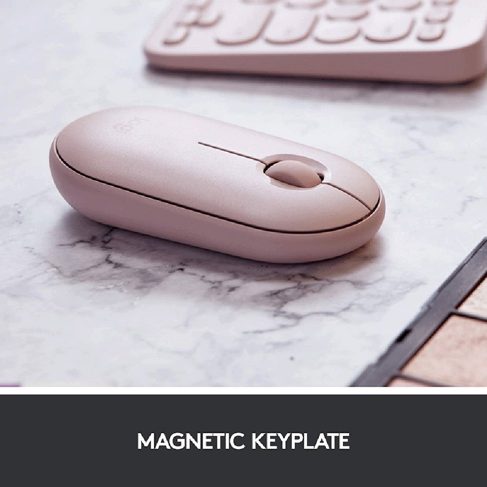 logitech Pebble Wireless Optical Mouse with Silent Click Buttons (1000 DPI, Ultra Portable, Rose) logitech Pebble Wireless Optical Mouse with Silent Click Buttons (1000 DPI, Ultra Portable, Rose)_6