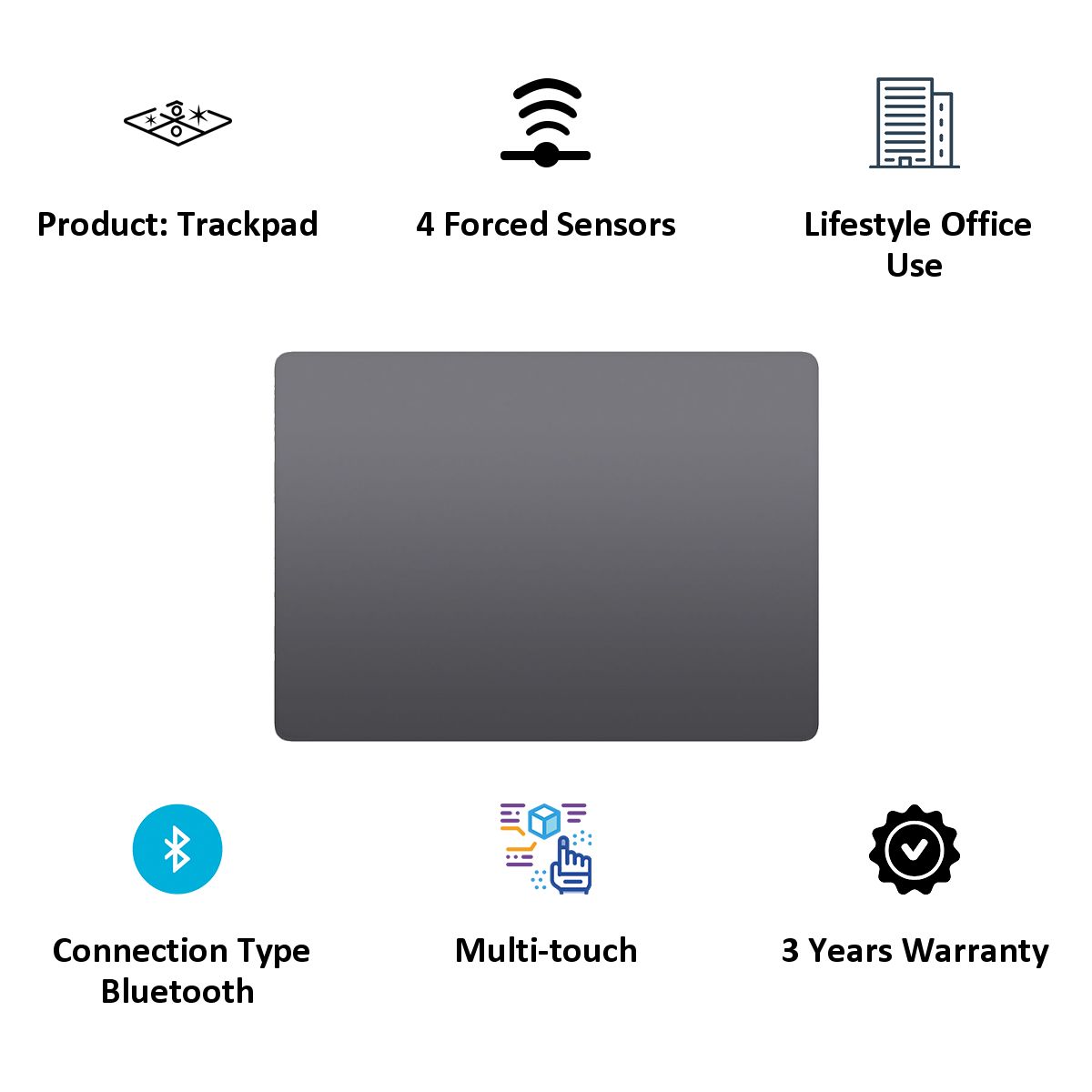 Apple Magic TrackPad for iPad 2nd and 3rd Generation (MRMF2ZM/A, Space Grey) Apple Magic TrackPad for iPad 2nd and 3rd Generation (MRMF2ZM/A, Space Grey)_5
