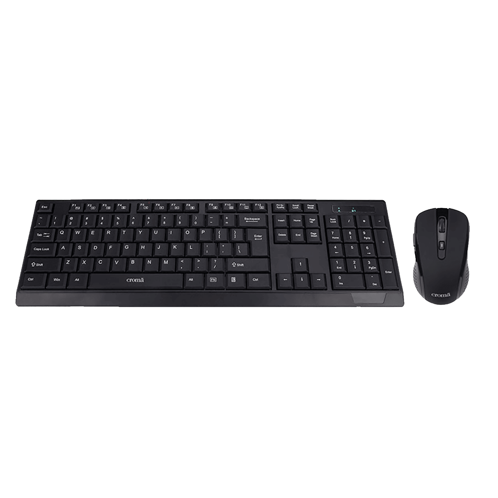 Croma 2.4 GHz Wireless Keyboard & Mouse Combo (1000 DPI, Plug & Play, Black) Croma 2.4 GHz Wireless Keyboard & Mouse Combo (1000 DPI, Plug & Play, Black)_1