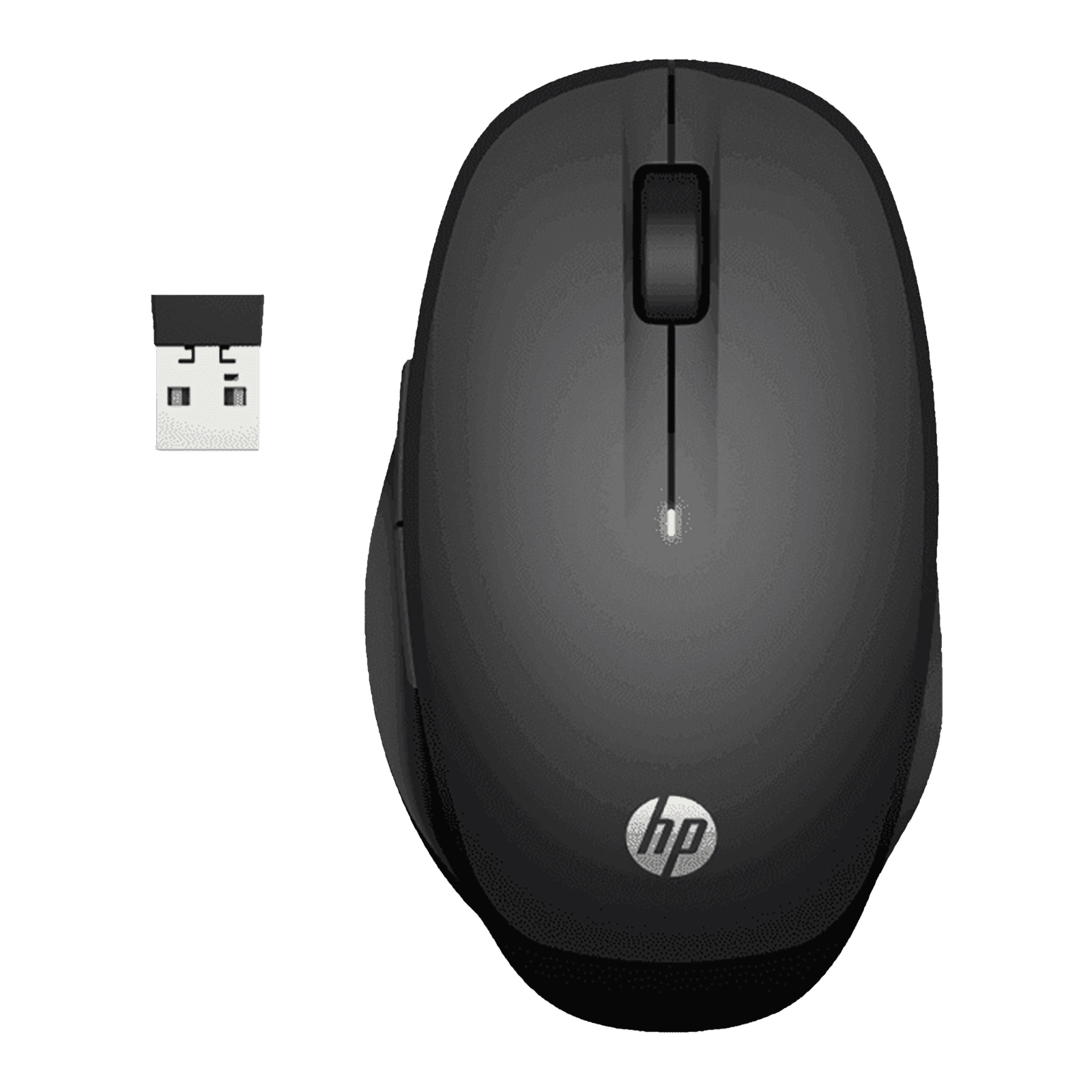 HP 6CR71AA Wireless Optical Mouse with Customizable Buttons (3600 DPI, Dual Connectivity, Black)_1