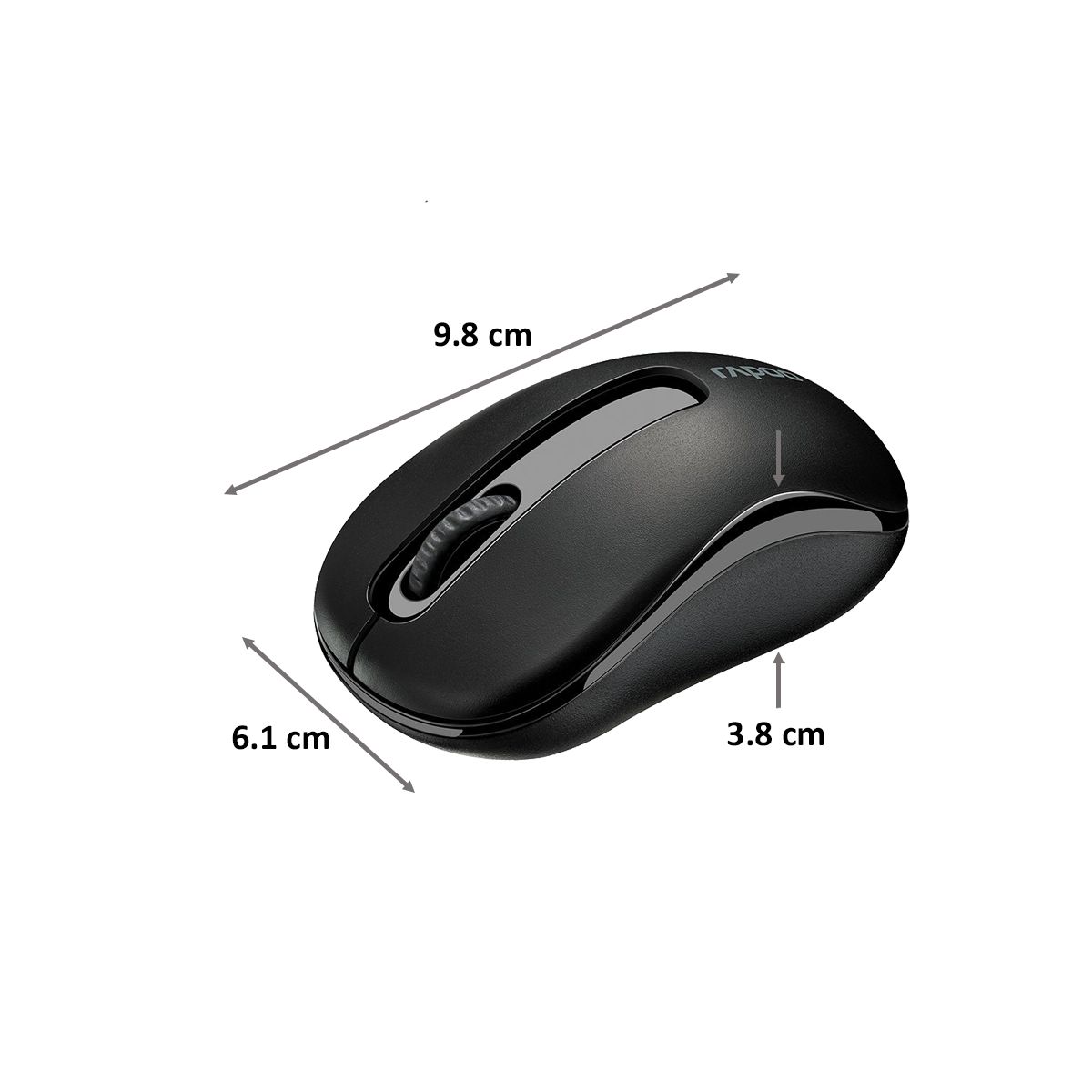 rapoo M10 1000 DPI Bluetooth Optical Mouse (Black) rapoo M10 1000 DPI Bluetooth Optical Mouse (Black)_2