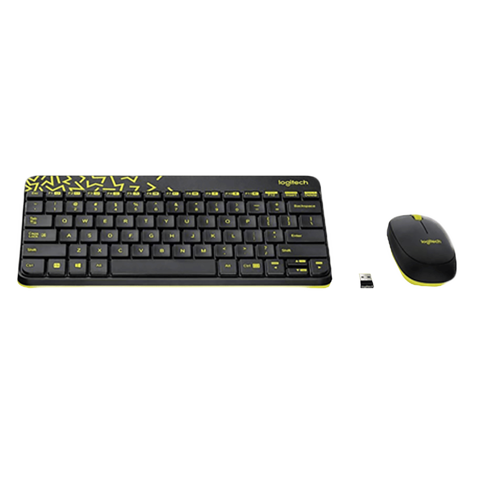 logitech MK240 2.4 GHz Wireless Keyboard & Mouse Combo (1000 DPI, Spill Resistant, Black & Chartreuse Yellow) logitech MK240 2.4 GHz Wireless Keyboard & Mouse Combo (1000 DPI, Spill Resistant, Black & Chartreuse Yellow)_10