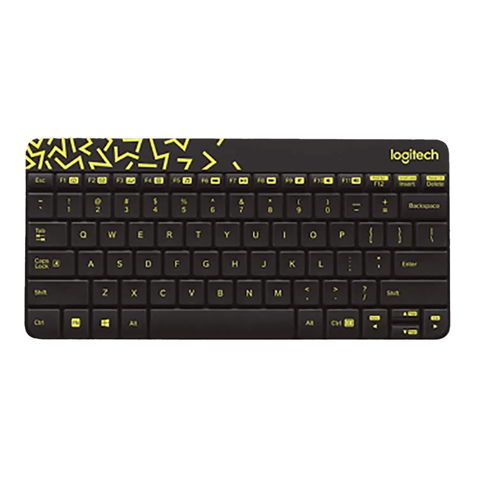 logitech MK240 2.4 GHz Wireless Keyboard & Mouse Combo (1000 DPI, Spill Resistant, Black & Chartreuse Yellow) logitech MK240 2.4 GHz Wireless Keyboard & Mouse Combo (1000 DPI, Spill Resistant, Black & Chartreuse Yellow)_2