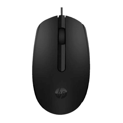 HP M10 Wired Optical Performance Mouse (1000 DPI, Ergonomic Design, Black)