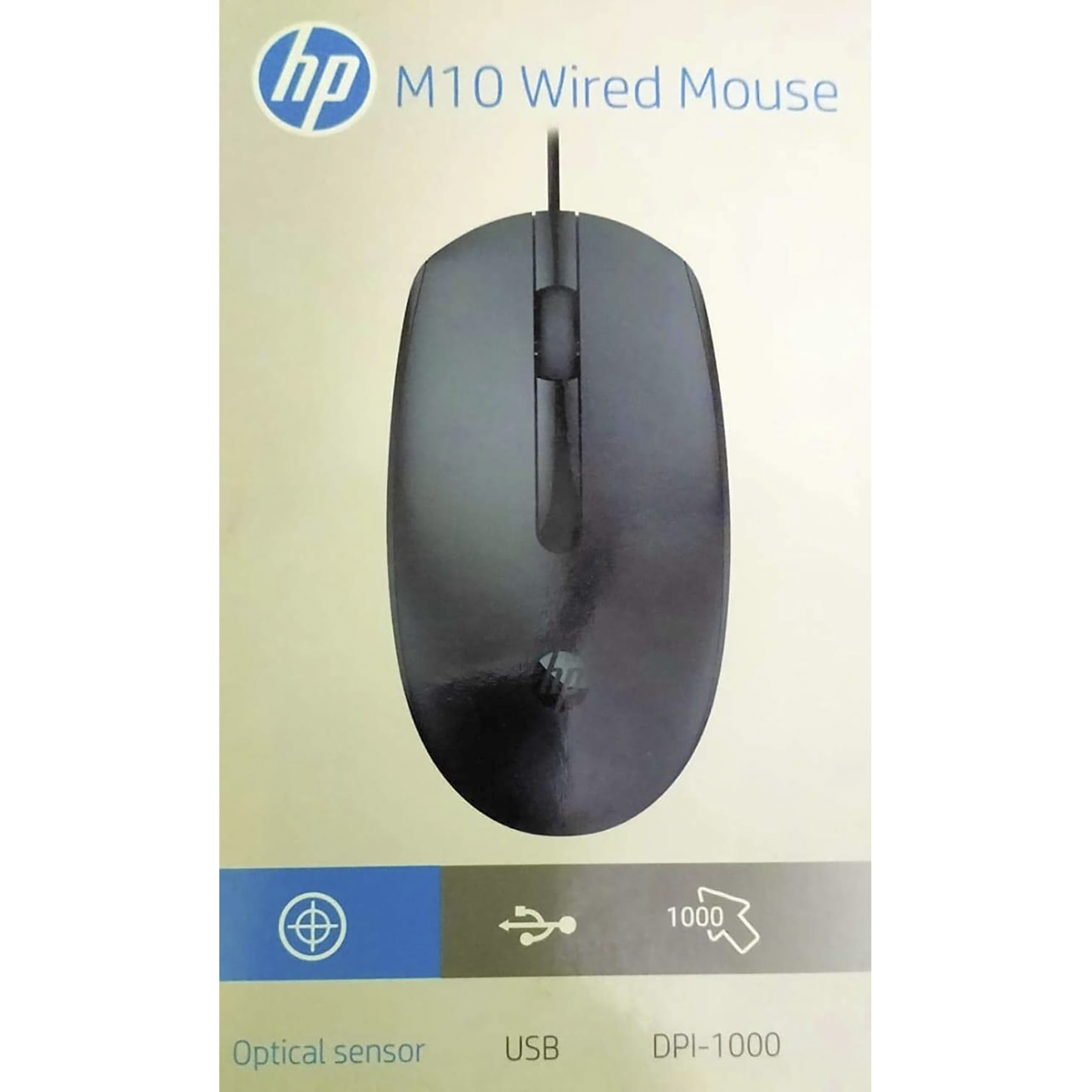 HP M10 Wired Optical Performance Mouse (1000 DPI, Ergonomic Design, Black)_4