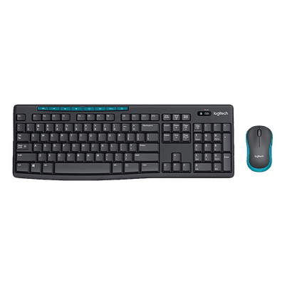 logitech MK275 Wireless Keyboard & Mouse Combo (Spill Resistant, Black)