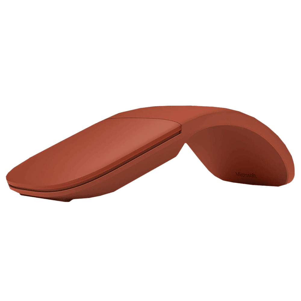Microsoft Surface Arc Wireless Optical Mouse (Audible, Poppy Red)_3